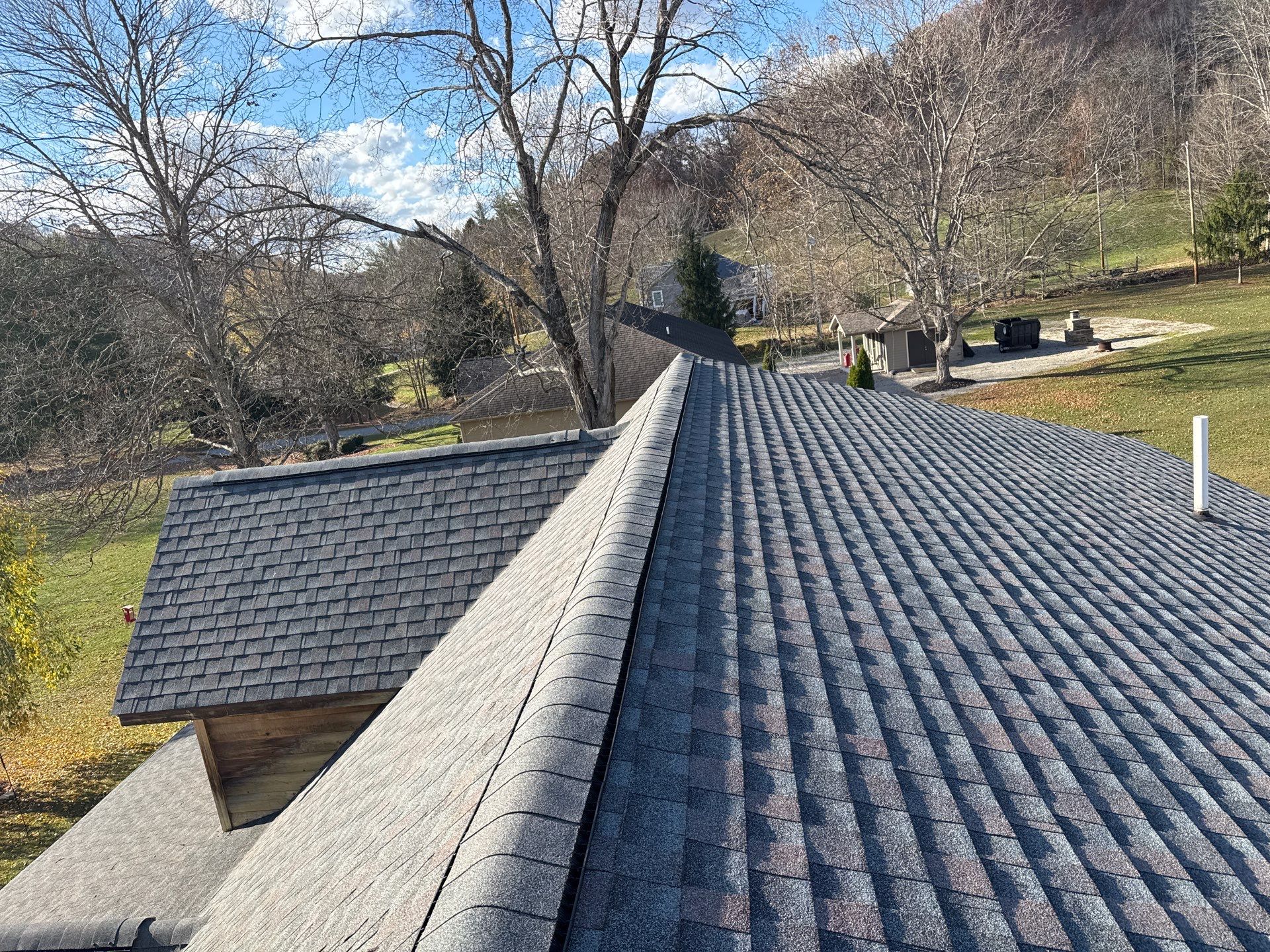 Residential Roofing Installation using Timberline HDZ Shingles - Williamsburg Slate by RoofX 