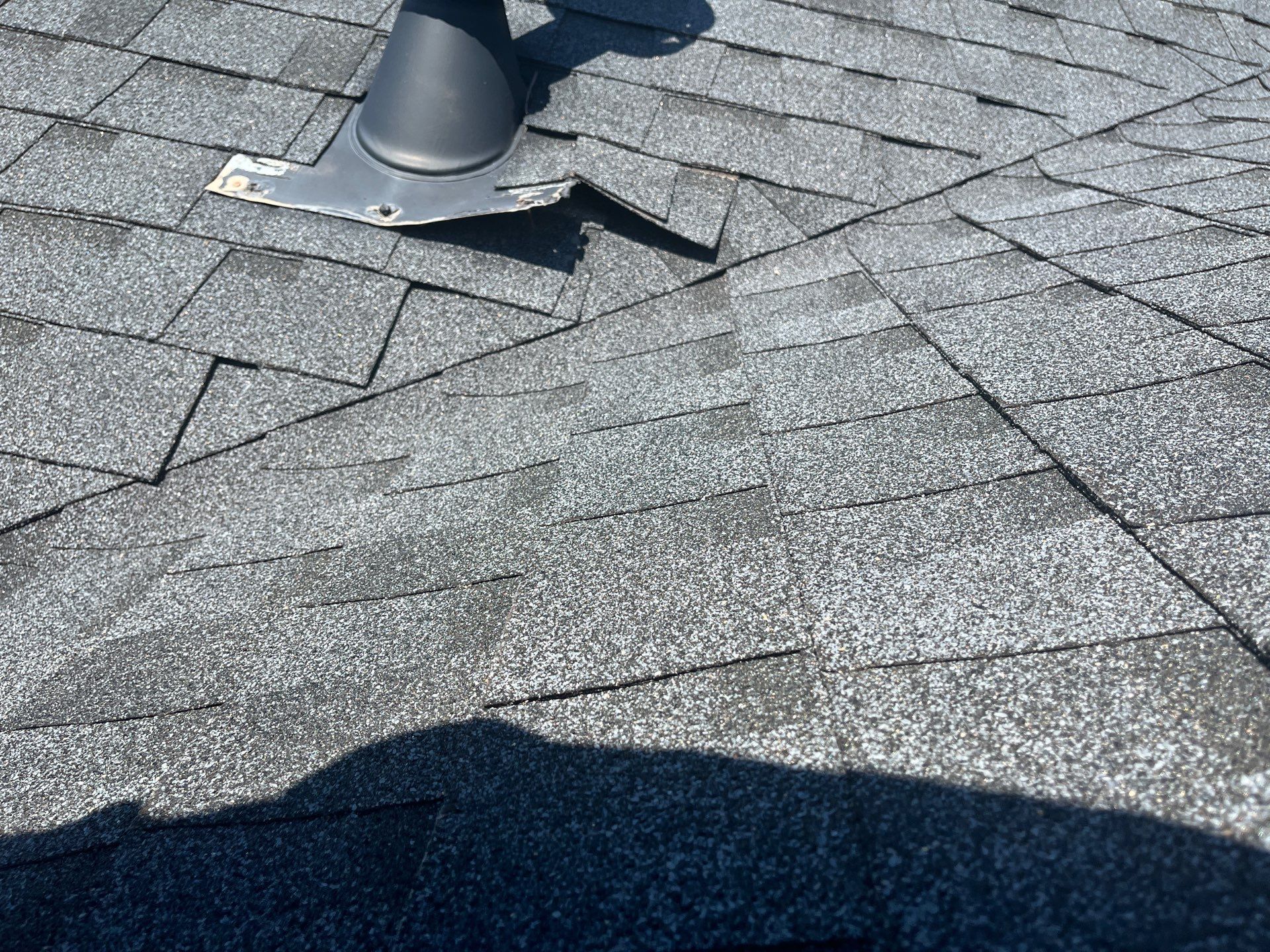 Hail Damage using Owen's Corning Duration (Lifetime) Shingles by Roof Repair Company