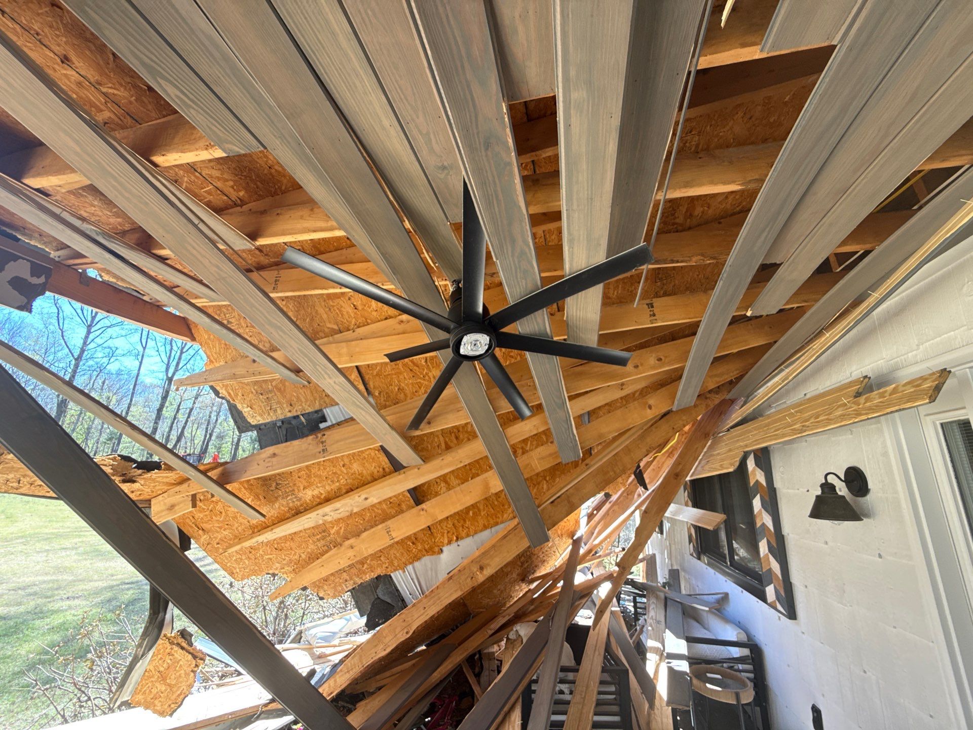 Structural Roof Restoration and Porch Repair in Hernando MS by Revival Roofing Services