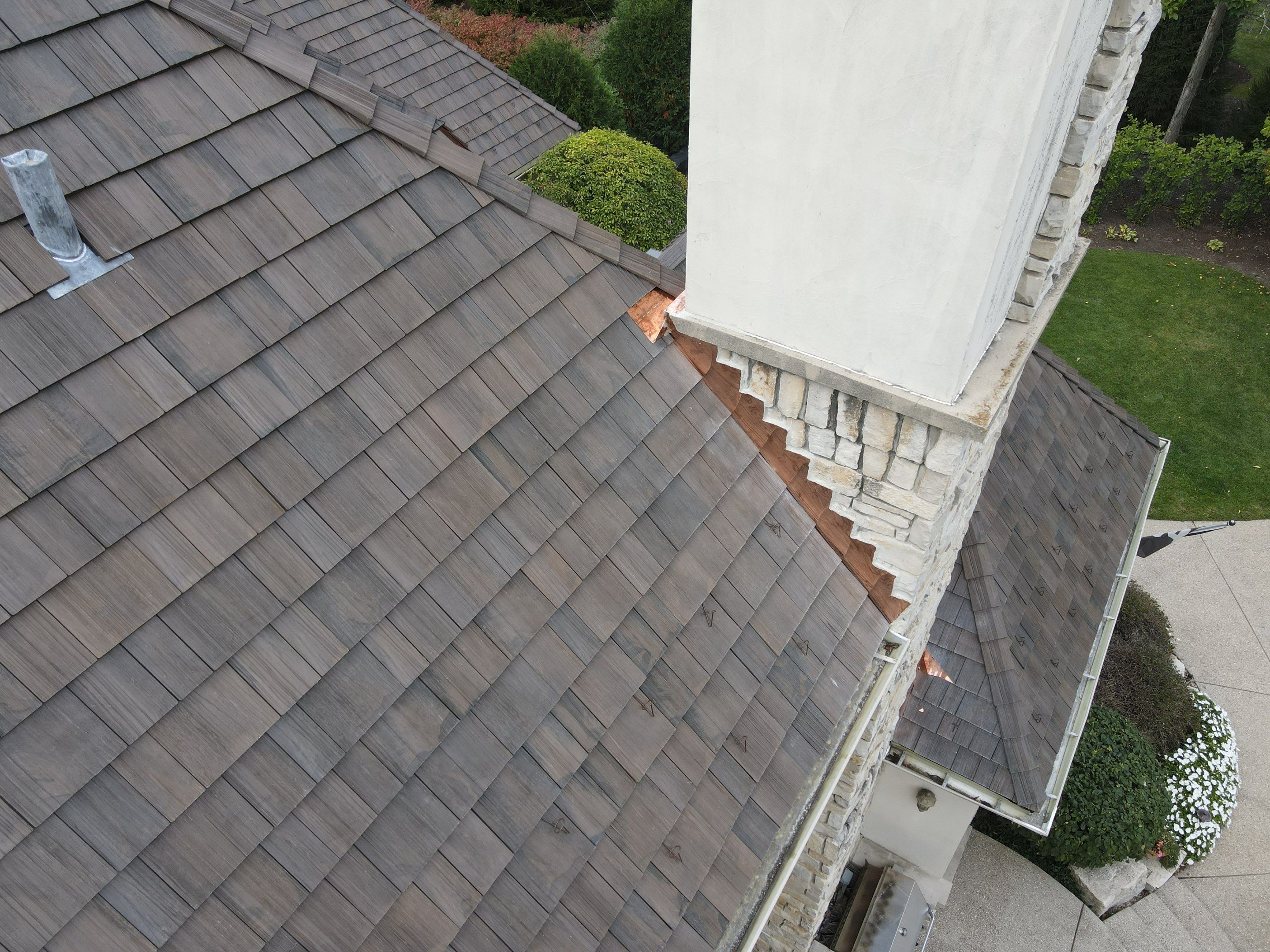 Project in Libertyville by CRC Cedar Roofing Company