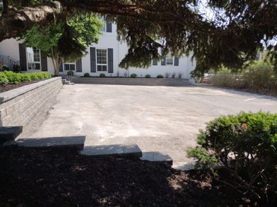 Replacement of existing retaining wall. 