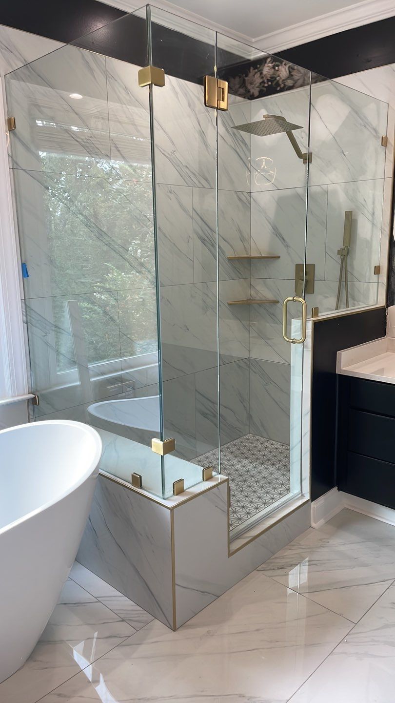 Woods Trace - Bathroom Remodel  by Pillar and Pine