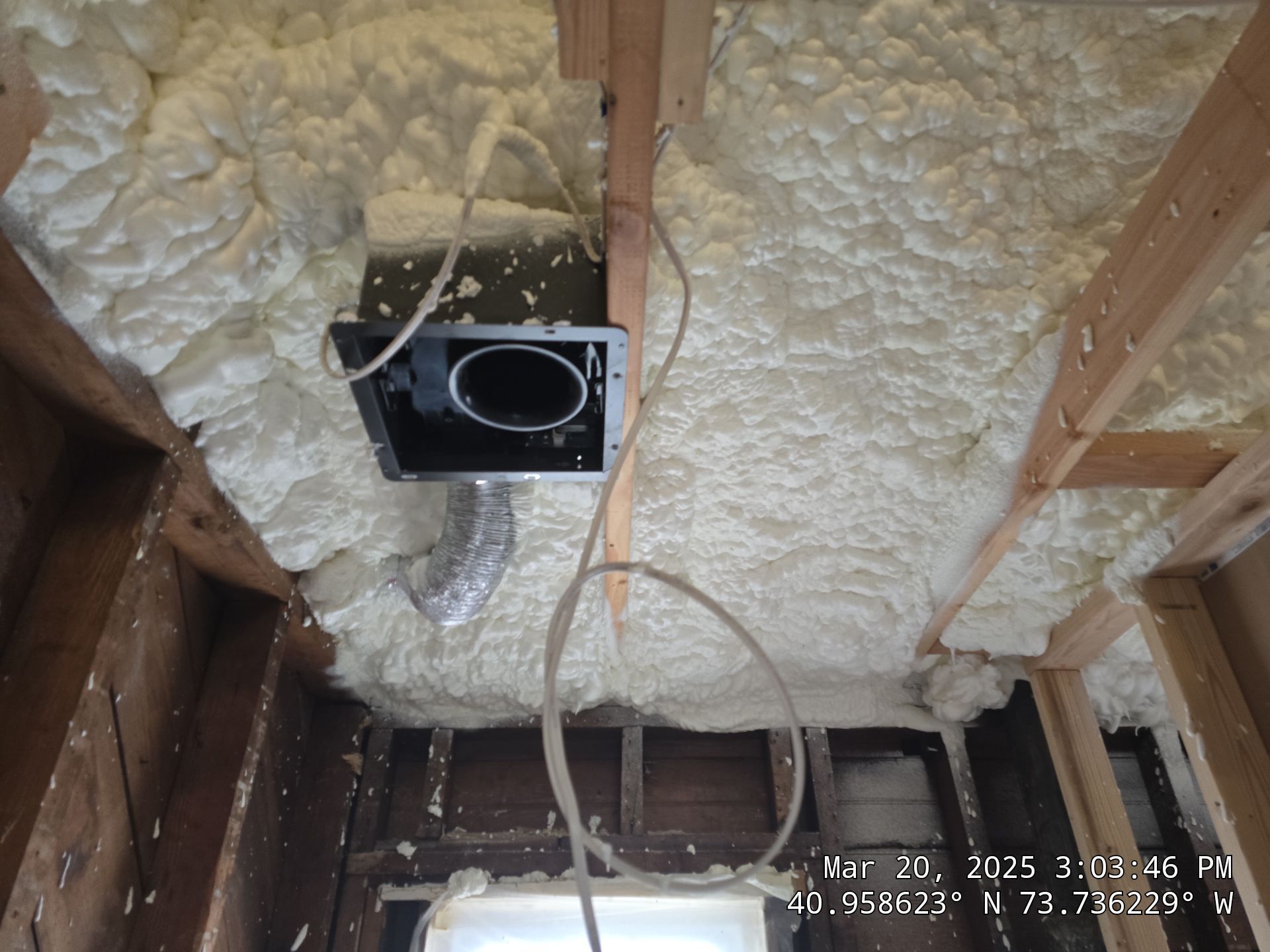 Attic Insulation using open cell spray foam by NYS Foam & Energy