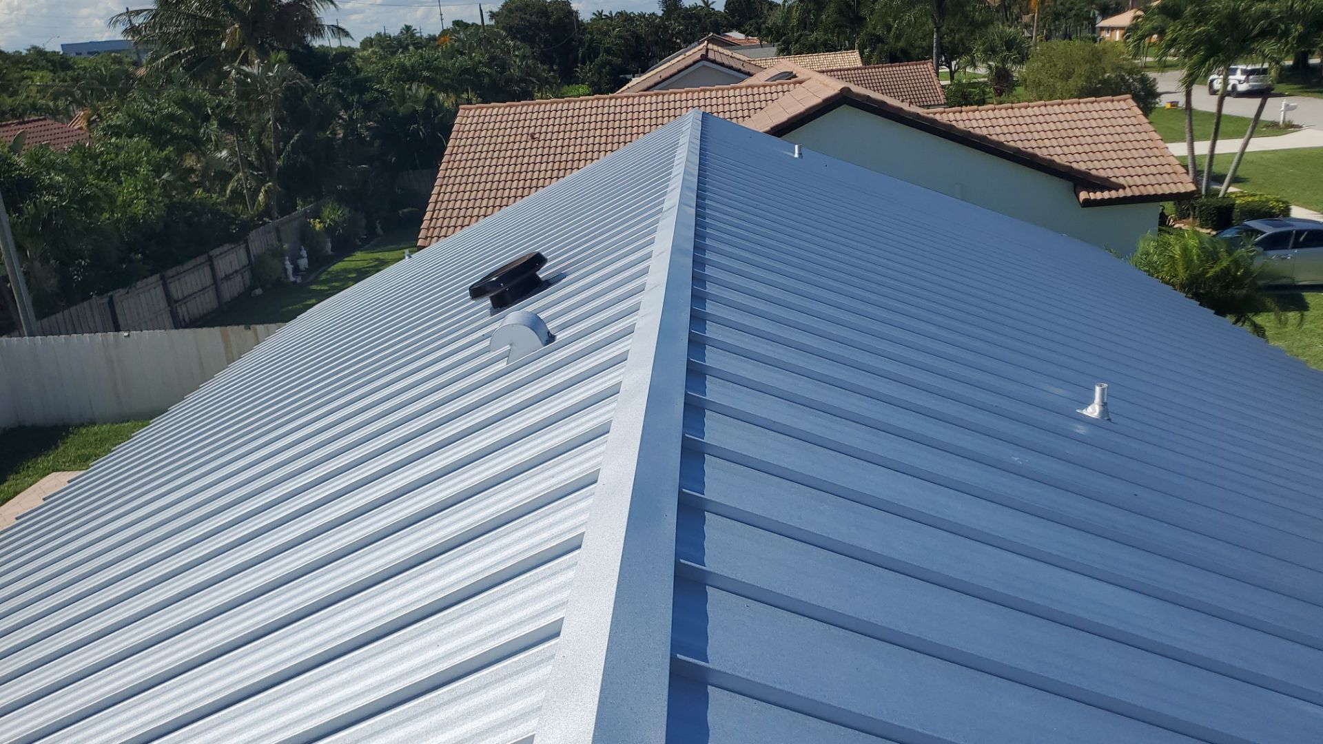 Residential Roofing Installation using Mil Finish-Unpainted by BLUES BROTHERS CONSTRUCTION CORP