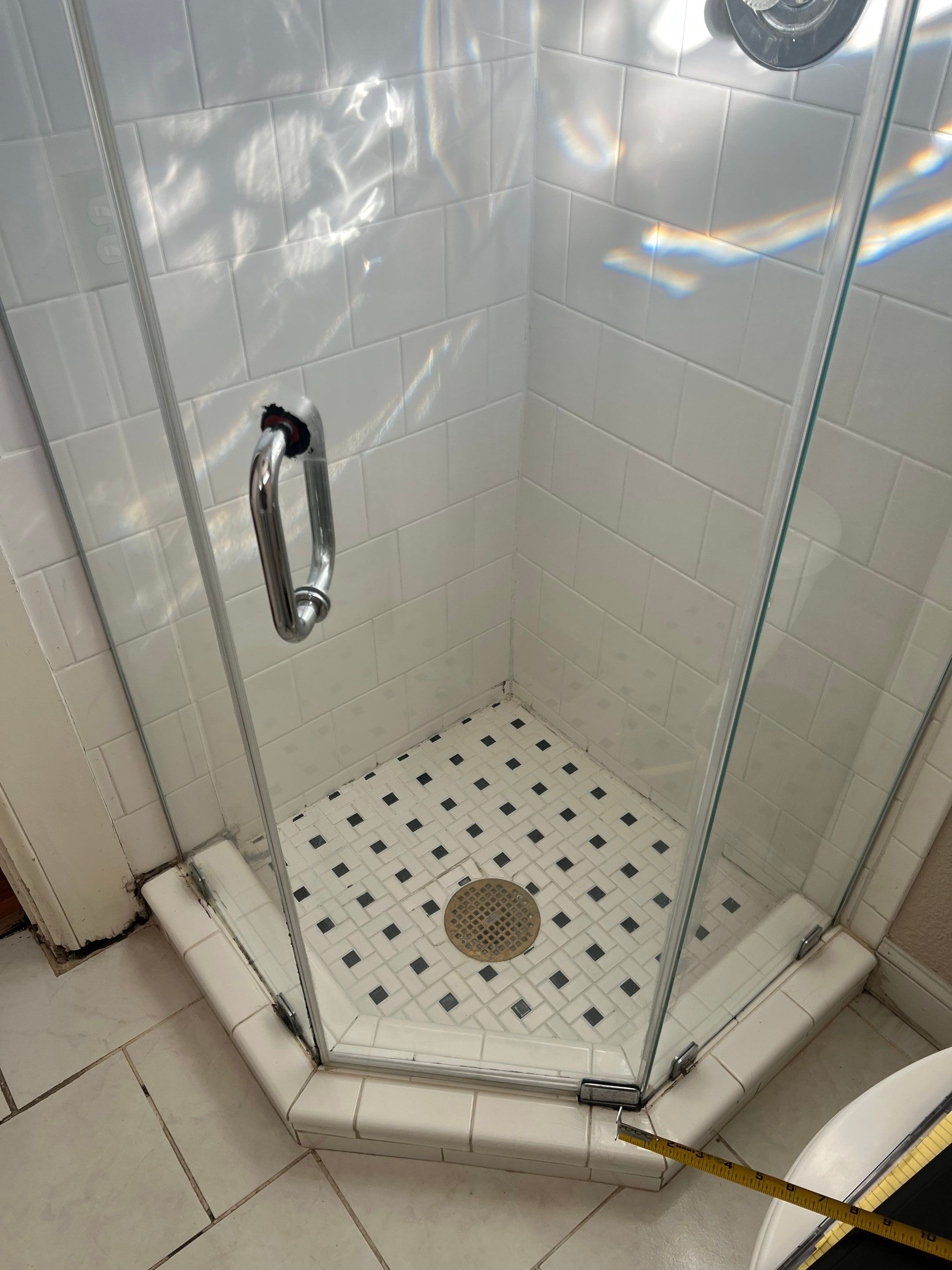 Neo-Angle Shower Project in Bentonville, AR by Ozark Home Pros