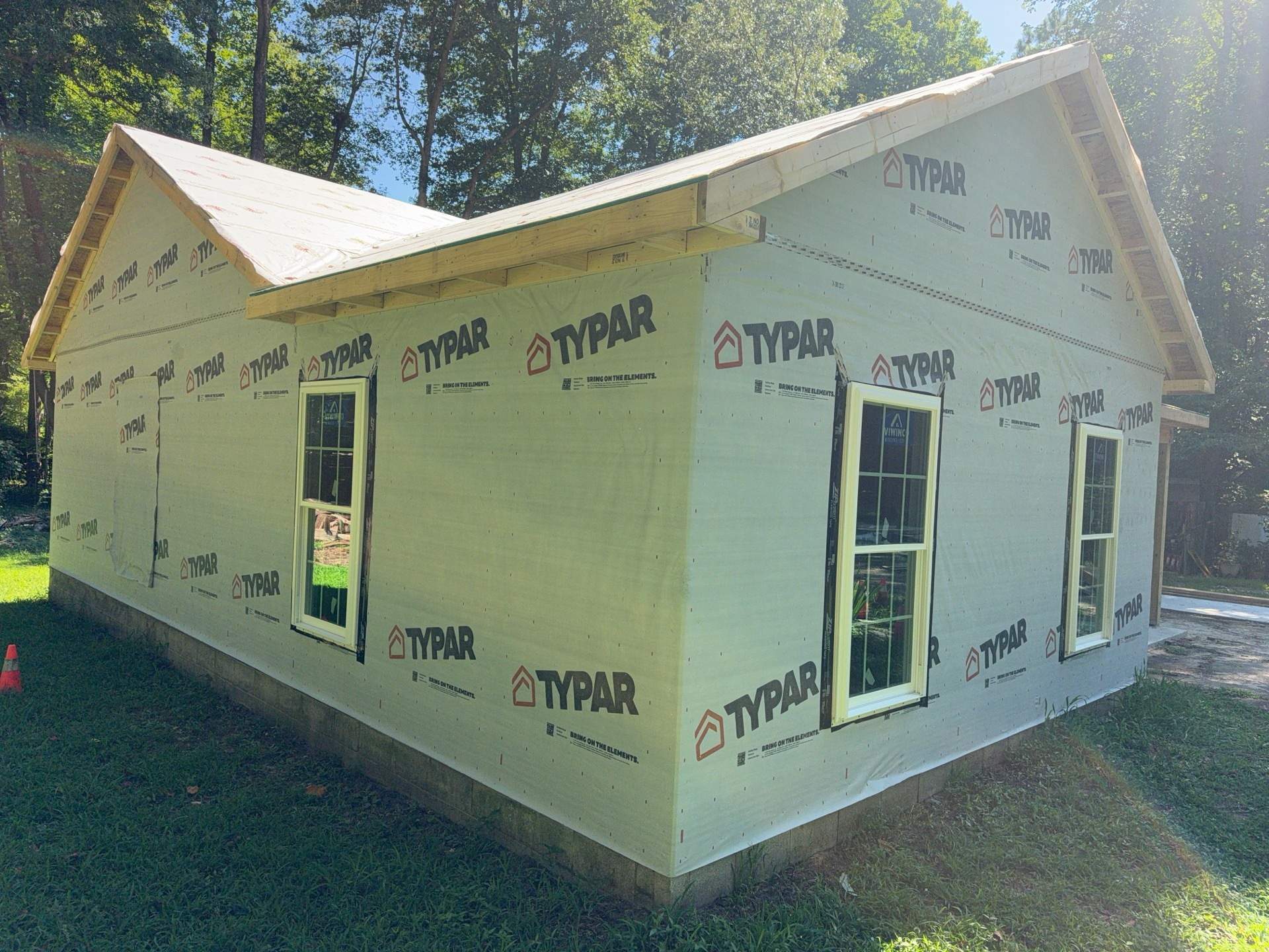 Single-Story New Construction Vinyl Siding Install in Gloucester by Cade Construction