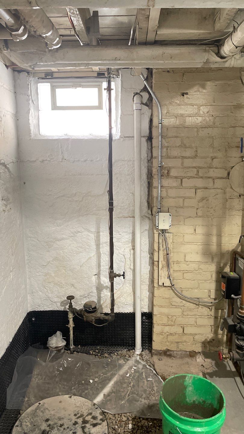 Interior Drain Tile & Wall Drainage in Northeast Minneapolis by Waterproofing Northeast