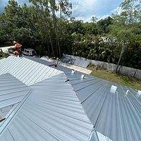 24ga 1" Nail-Strip Mill Finish by Total Roofing System The Metal Roof Experts