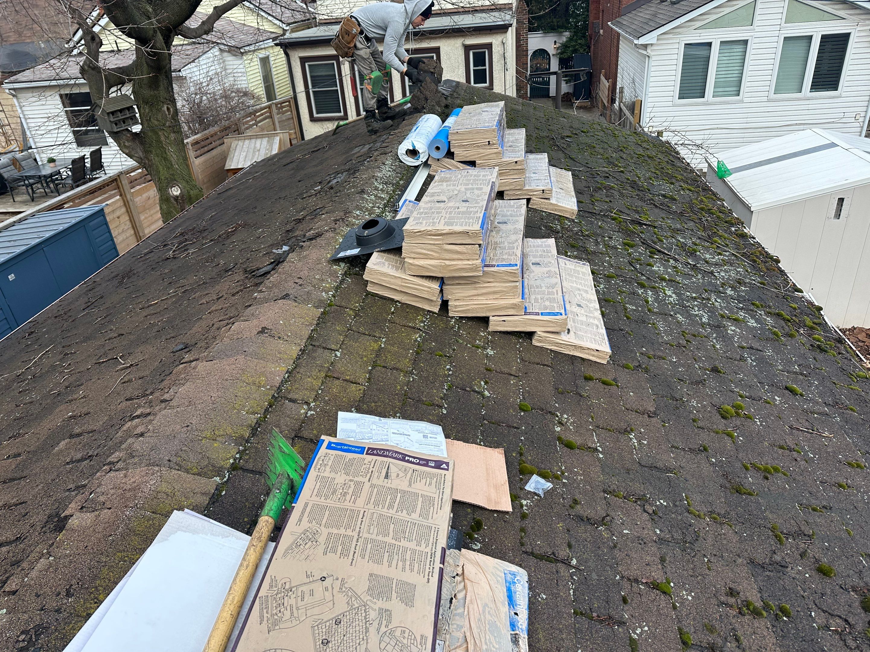 Project in Hamilton by The Roofing Crew