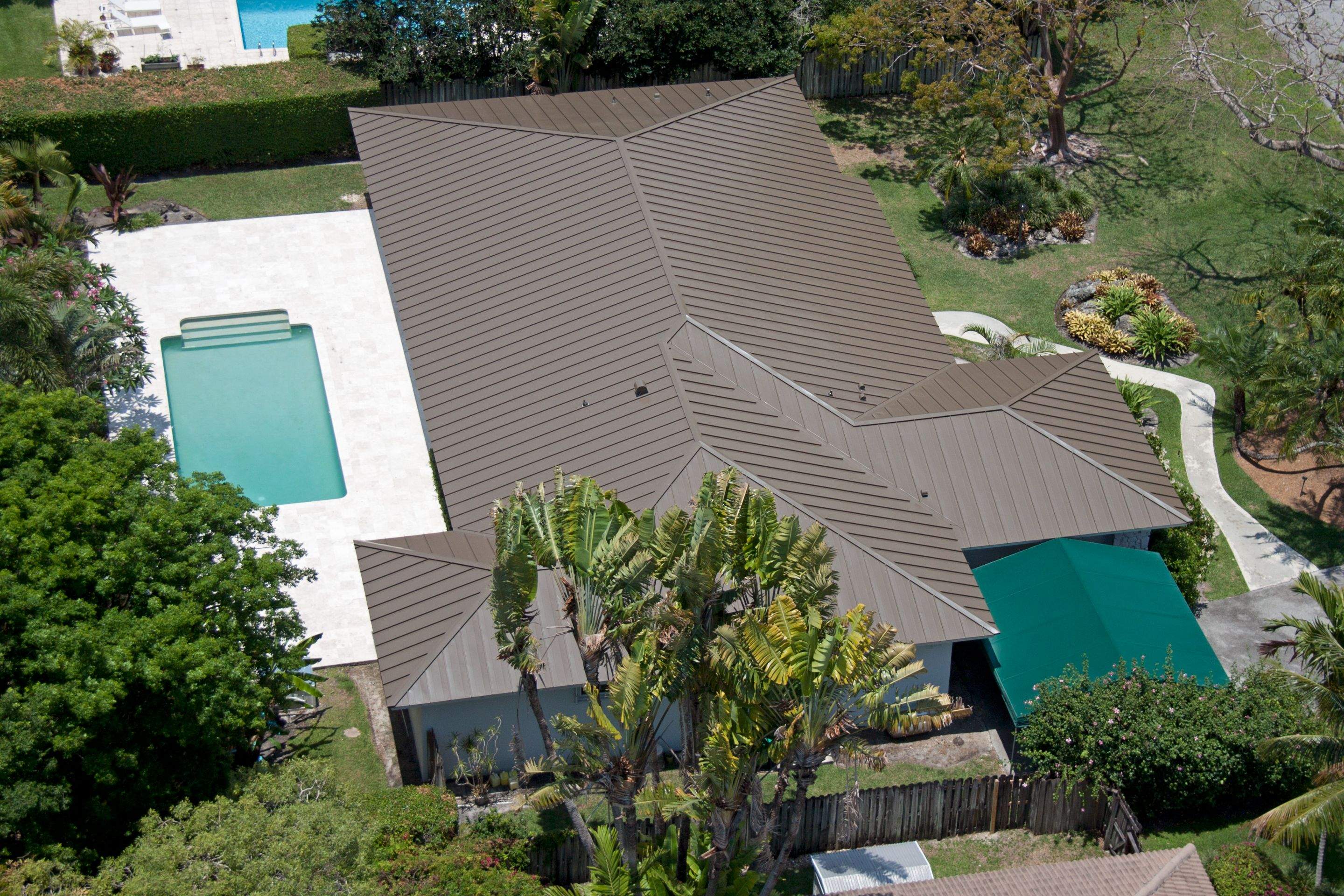 Metal Roof - Galvalume - Medium Bronze by Istueta Roofing