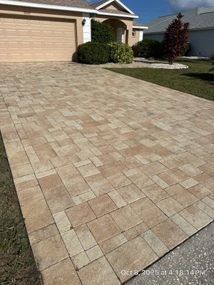 Driveway and Walkway Paver Sealing Project in Sun City Center