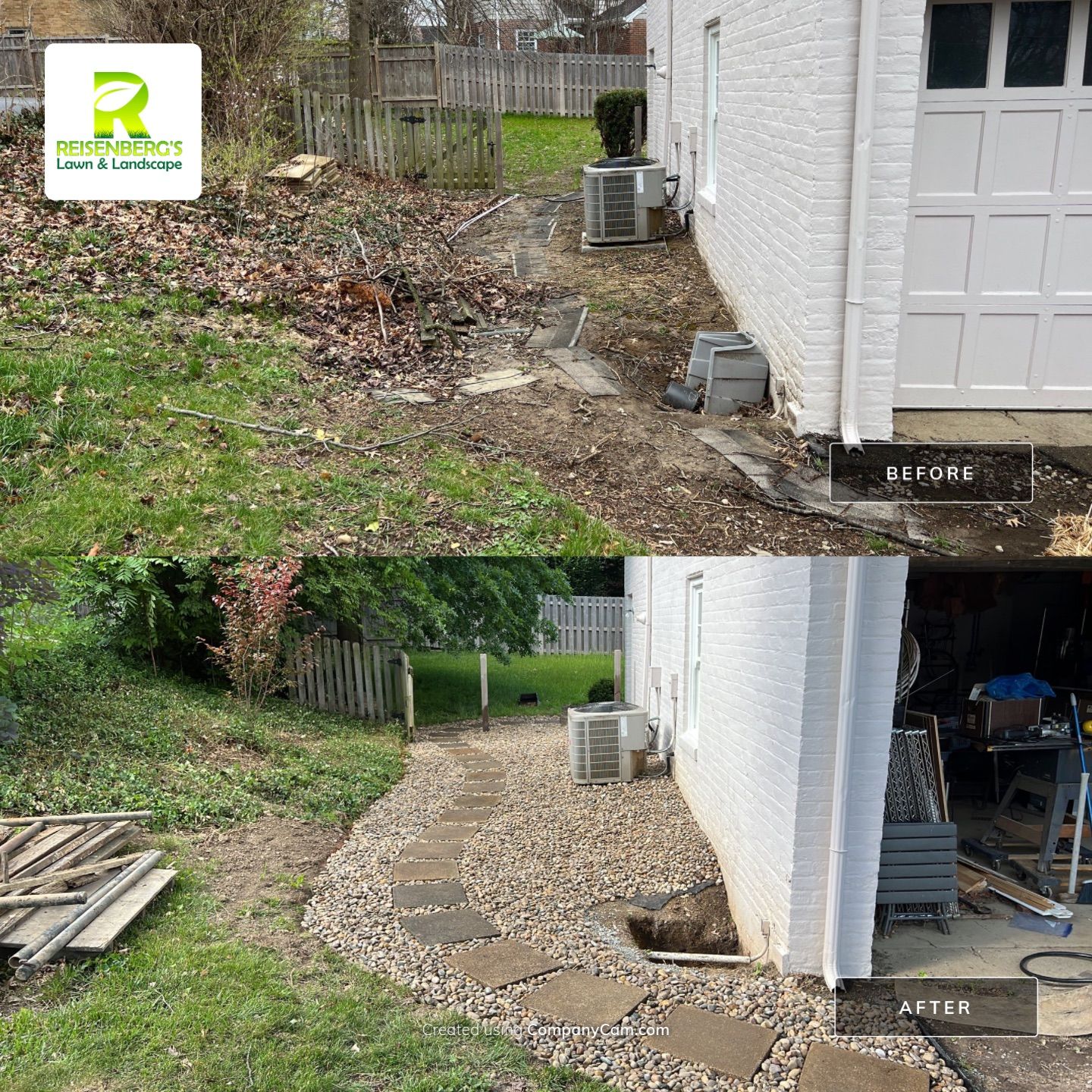 Landscape Tear Our & Install, Relay of Stepper Path by Reisenberg’s Lawn & Landscape, LLC