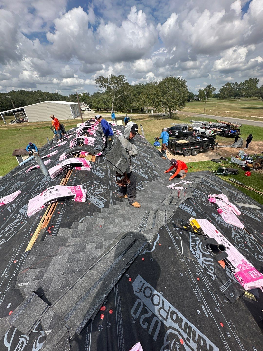 Residential Roofing Installation using Owen's Corning Duration (Lifetime) Shingles by Roof Repair Company