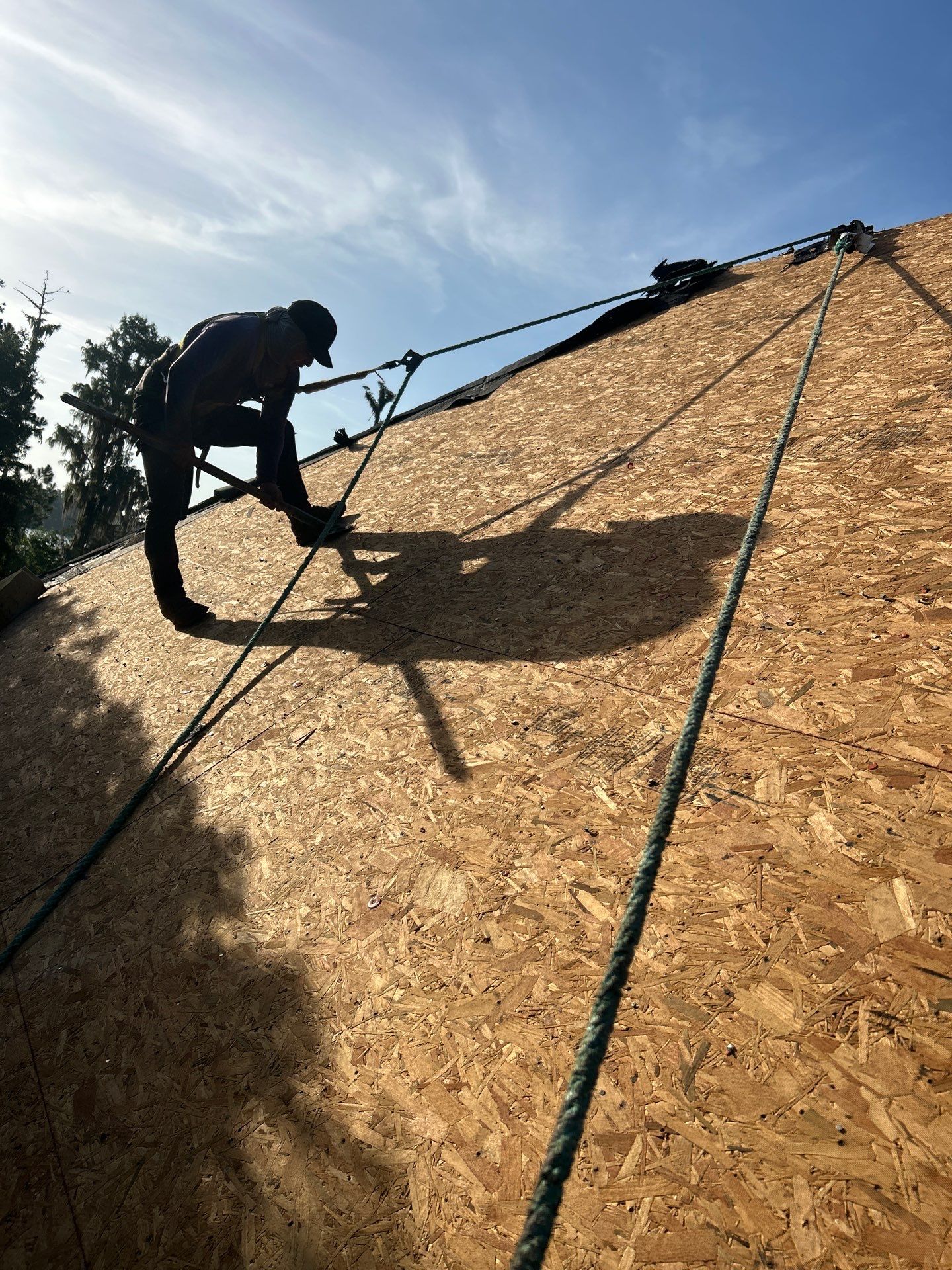 Residential Roofing Installation with Black Shadow Shingles in Clermont by Pinnacle Roofing Group