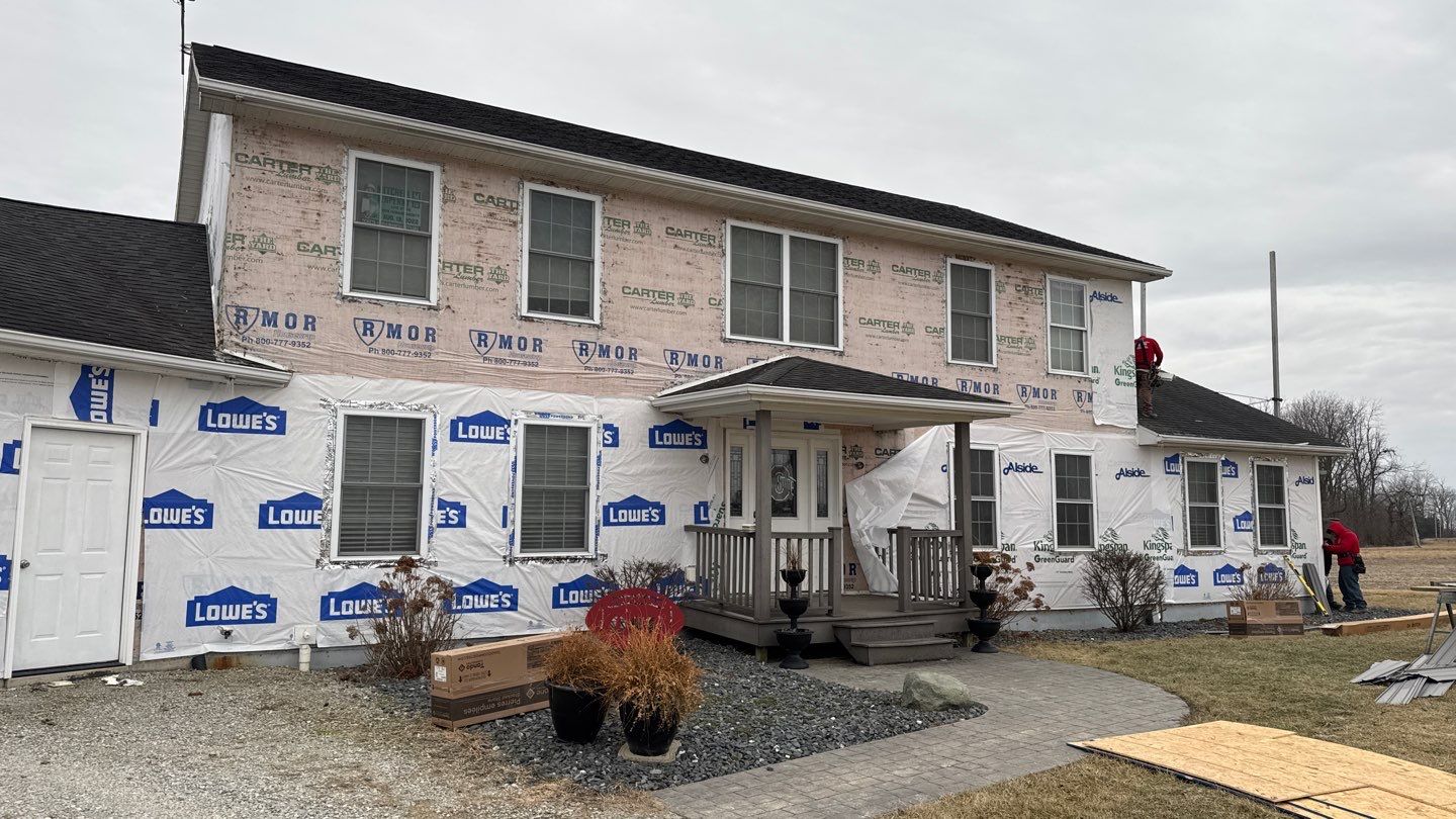 Siding Installation using Alside Coventry D4DL by Nitro Roofing and Construction