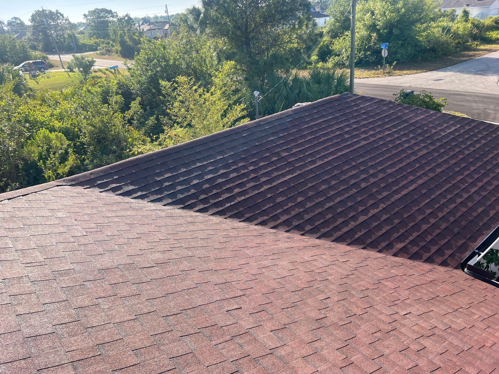 Residential Roofing Installation using Atlas Pinnacle Pristine Shingle in Sunset by Durabilis Roofing INC