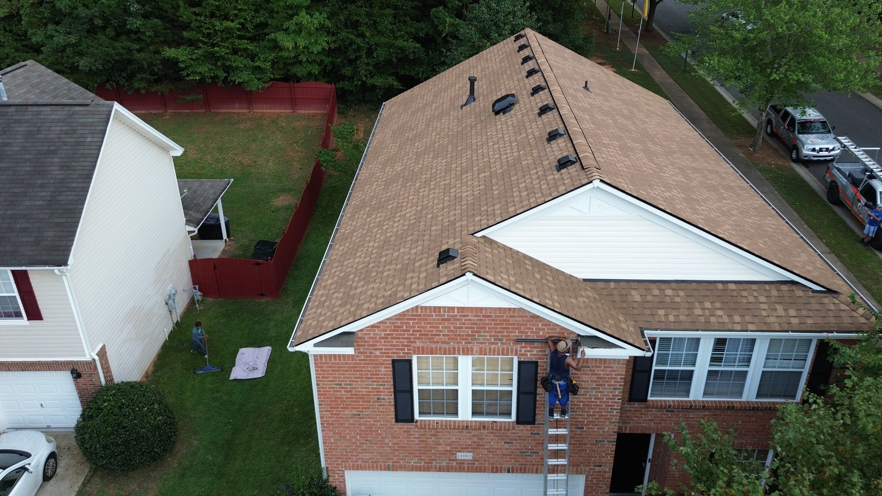 Roof and gutters replacement by hail and wind damage by Just Brilliant Restoration JBR