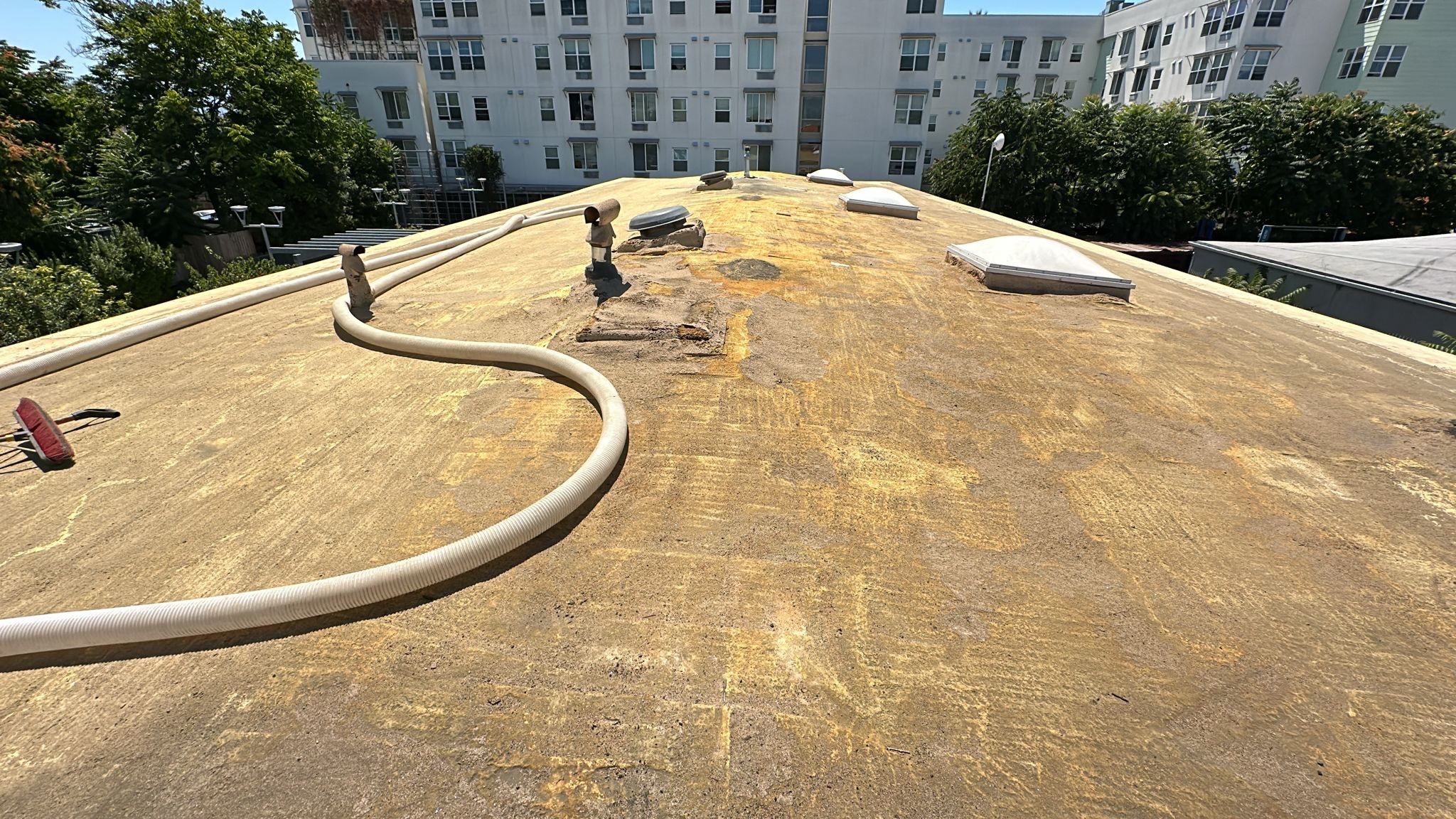 Foam Refurbish using Conklin Benchmark/PUMA XL coatings and spray foam by Straight Edge Roofing Inc