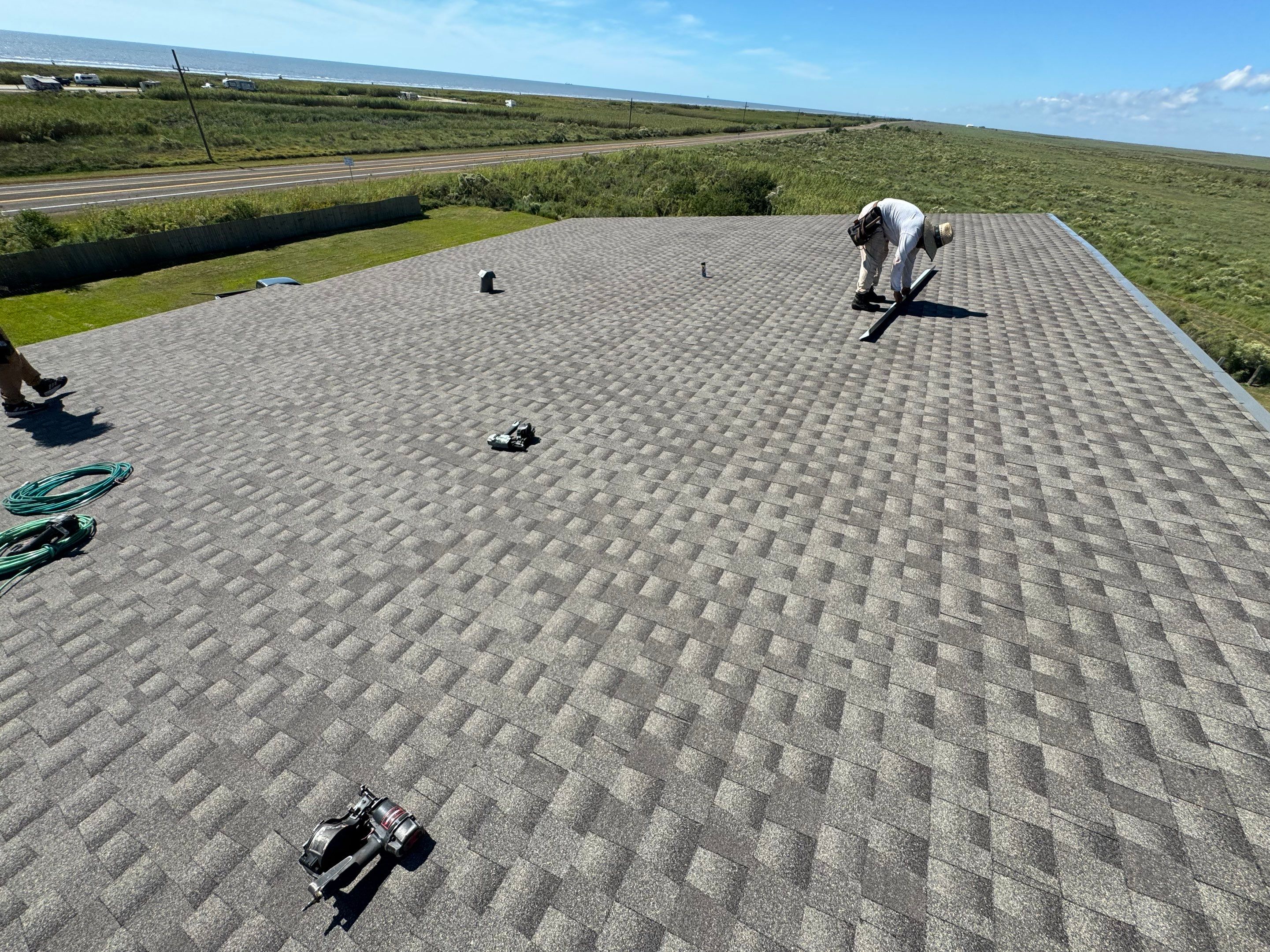 Residential Roof Replacement using GAF HDZ - Weathered Wood by Elite Roofing LLC