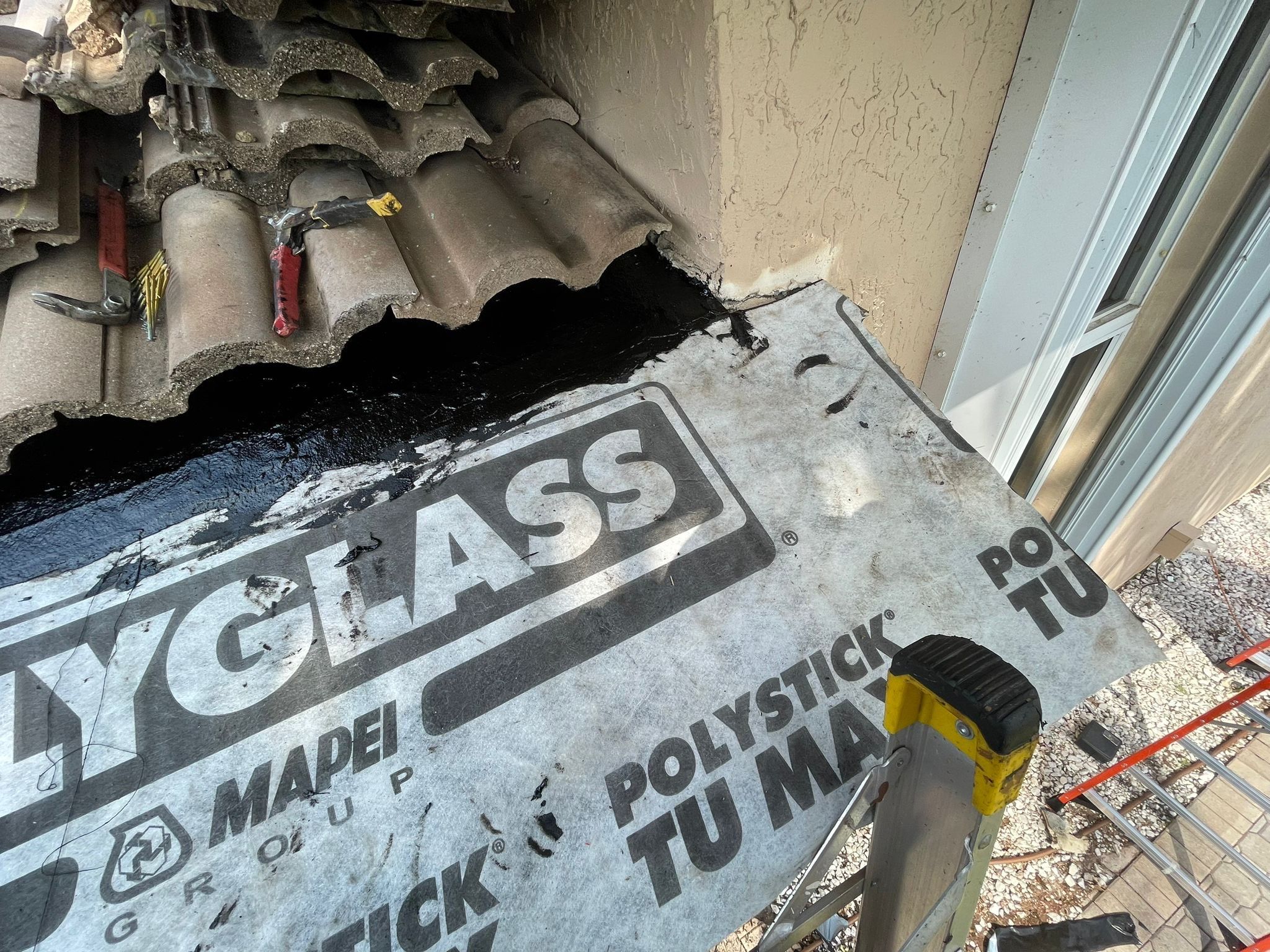 Roof repair due to bird-related damage by The Goat Contractor ( Giampri Corp)