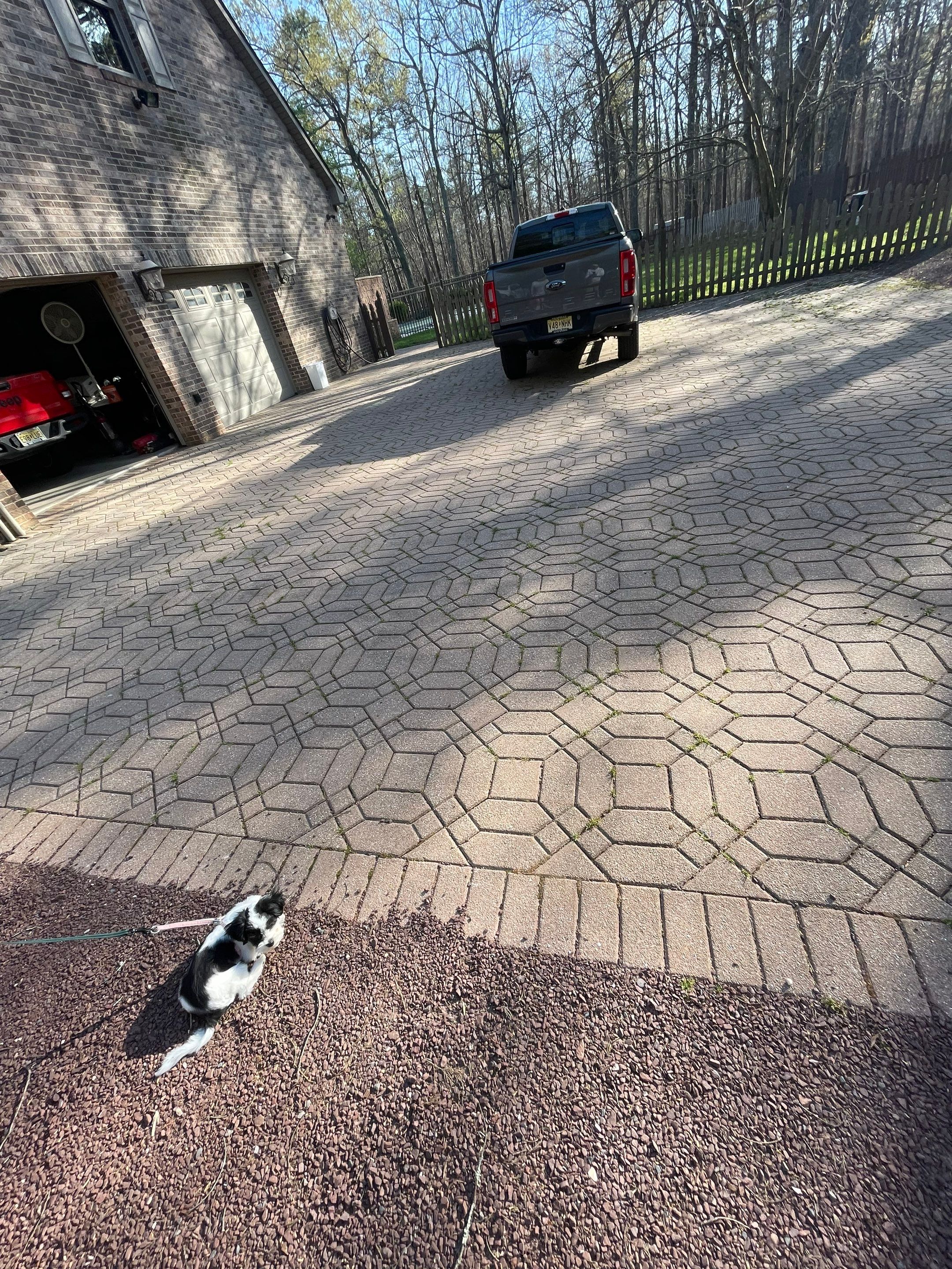 Pavers Cleaned, Garage and Concrete walls by SJ Exterior