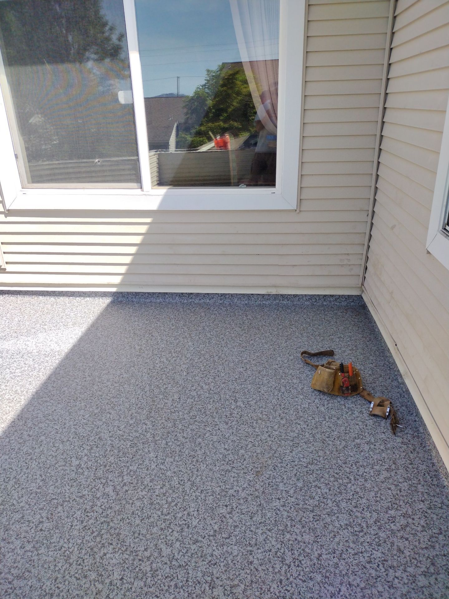Dec-Tec Walkable Membrane using Dec-Tec (Color: Granite) by Orezona Building & Roofing Company, Inc.
