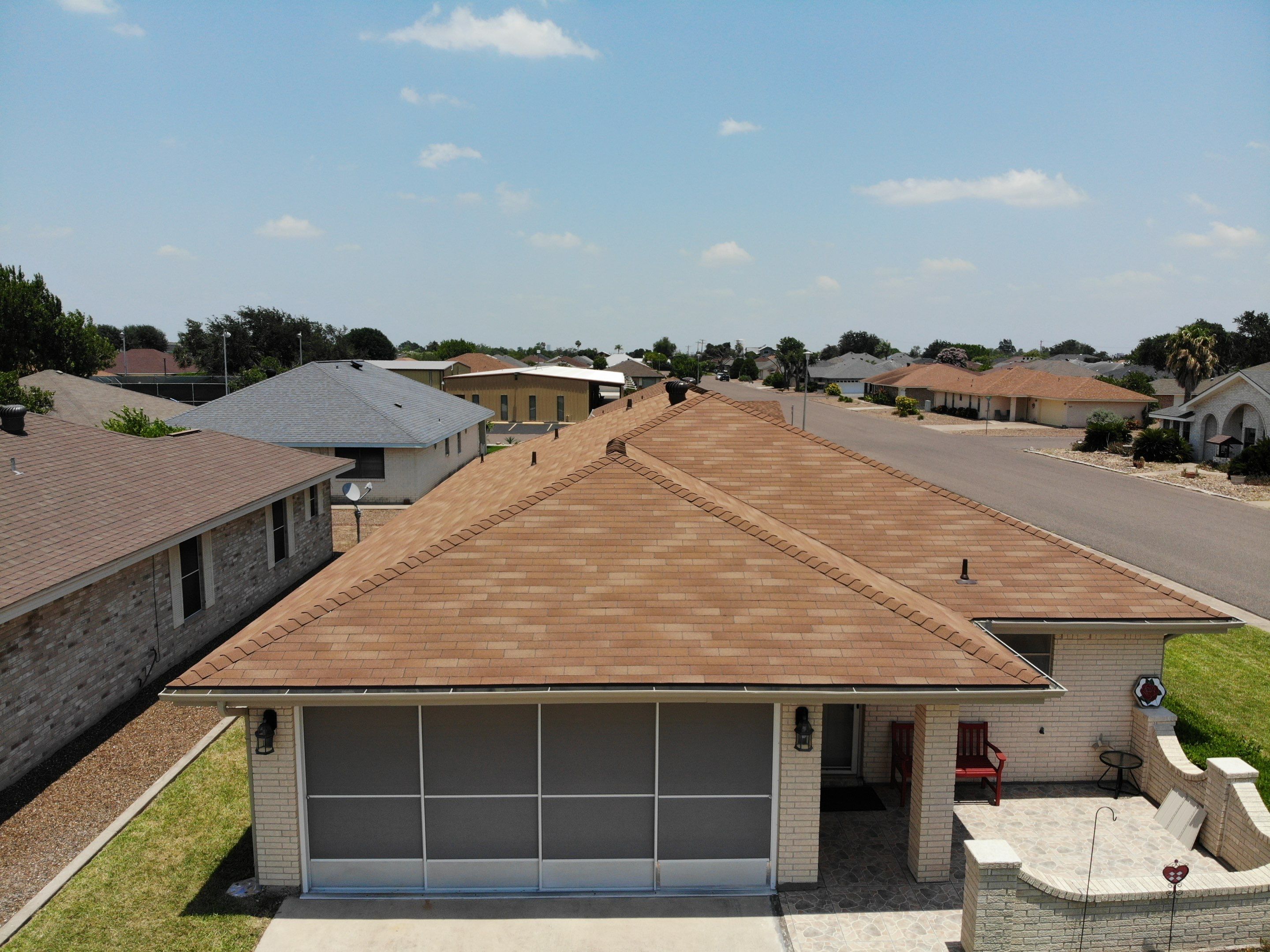 3 Tab Shingle Roof using Owens Corning Supreme by Bison Roofing