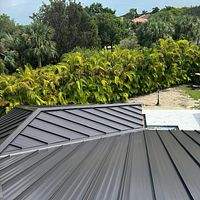 24ga 1.5" Mechanical Seam Dark Bronze  by Total Roofing System The Metal Roof Experts