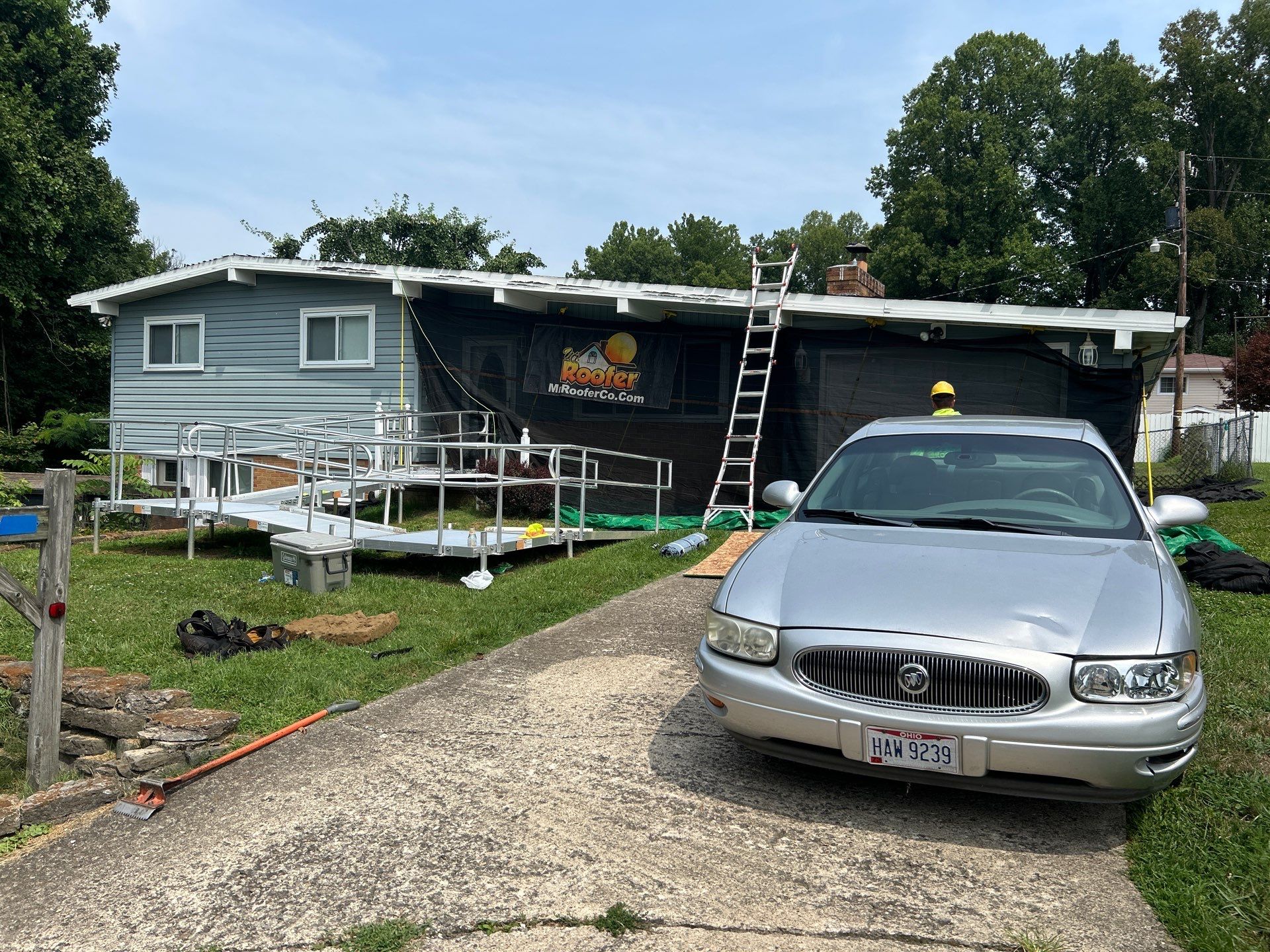 Residential Roofing Installation using Metal by Mr. Roofer