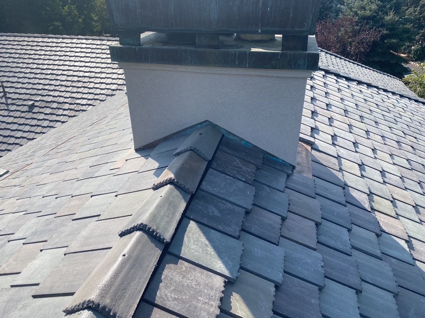 Residential Roofing Installation using Bartile Slate by A to Z Roofing