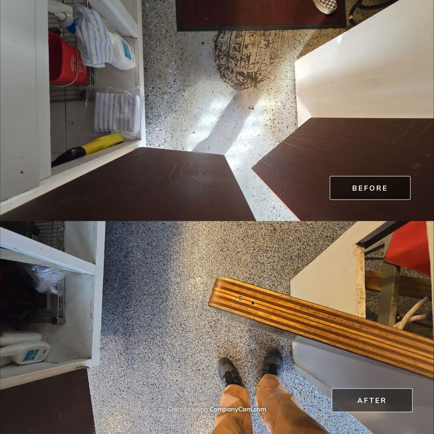 Check it out! Steelwheel Corner gets a new floor! by Elite Floor Solutions