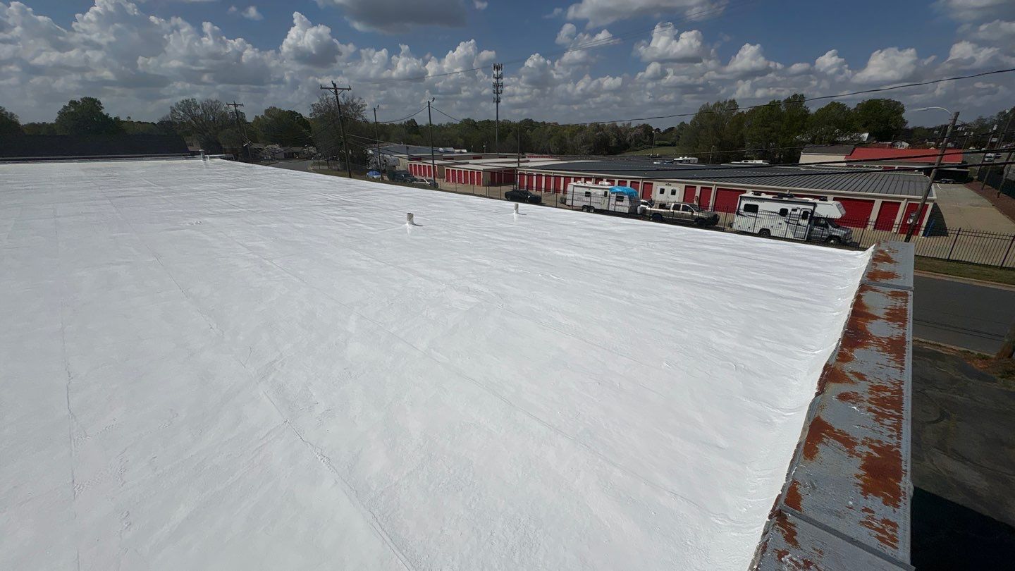 Silicone Roof Coatin by Just In Time Roofing and Restoration