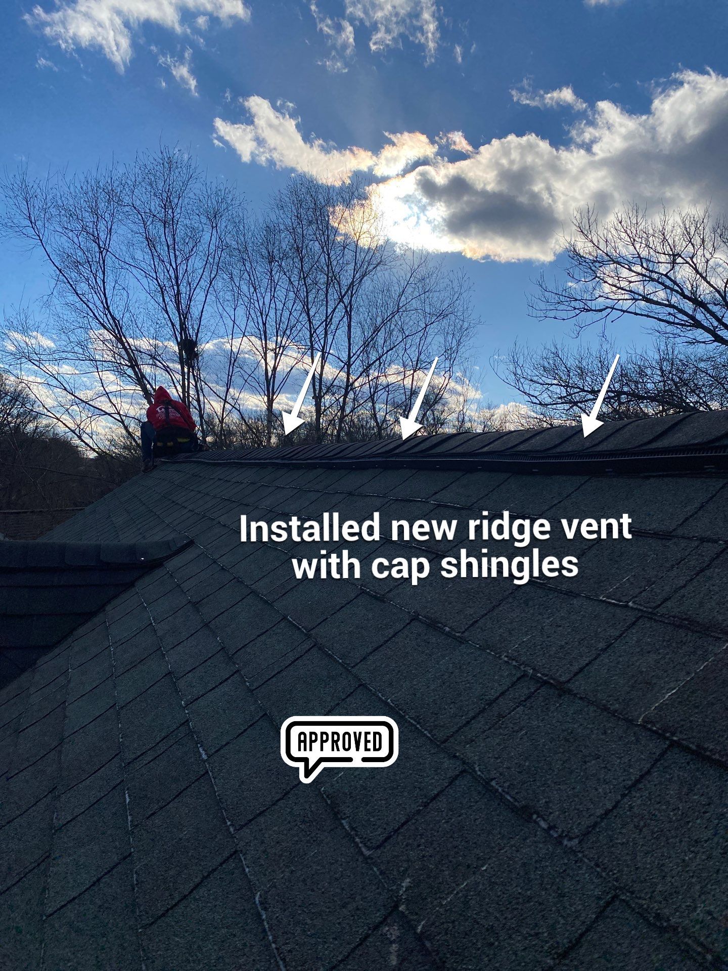 Remove the damage metal ridge vents by Alpha Design Services
