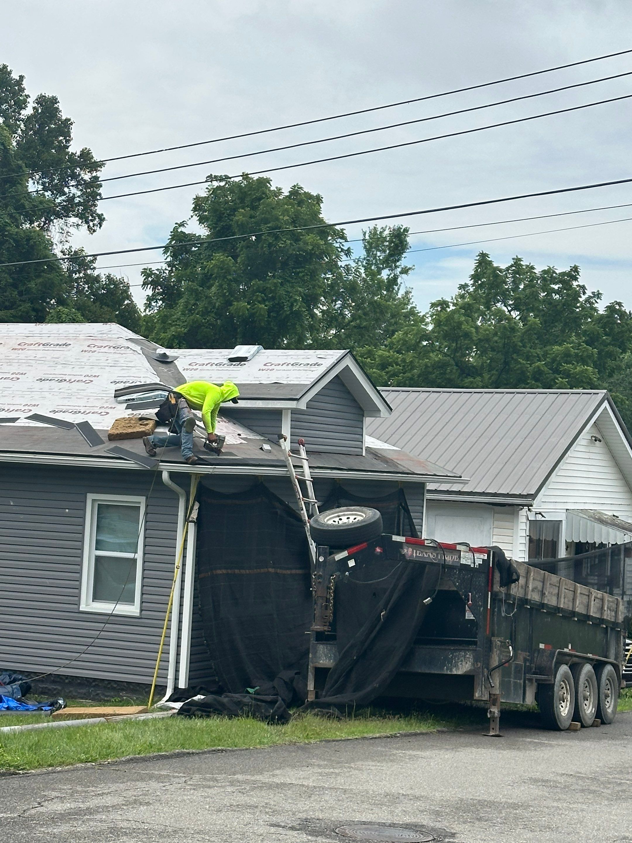 Matte Black Elegance: IKO Dynasty Roof Transformation in Ashland, KY by Mr. Roofer