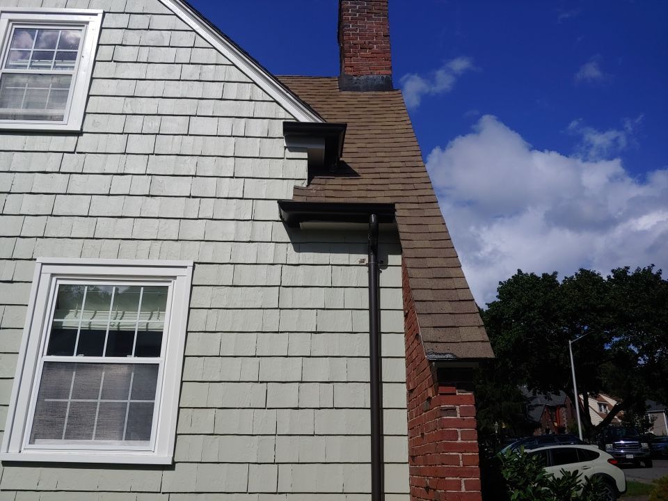 Gutter Installation using Half Round Aluminum Gutter in Medford, MA by Gutter Pro Enterprises
