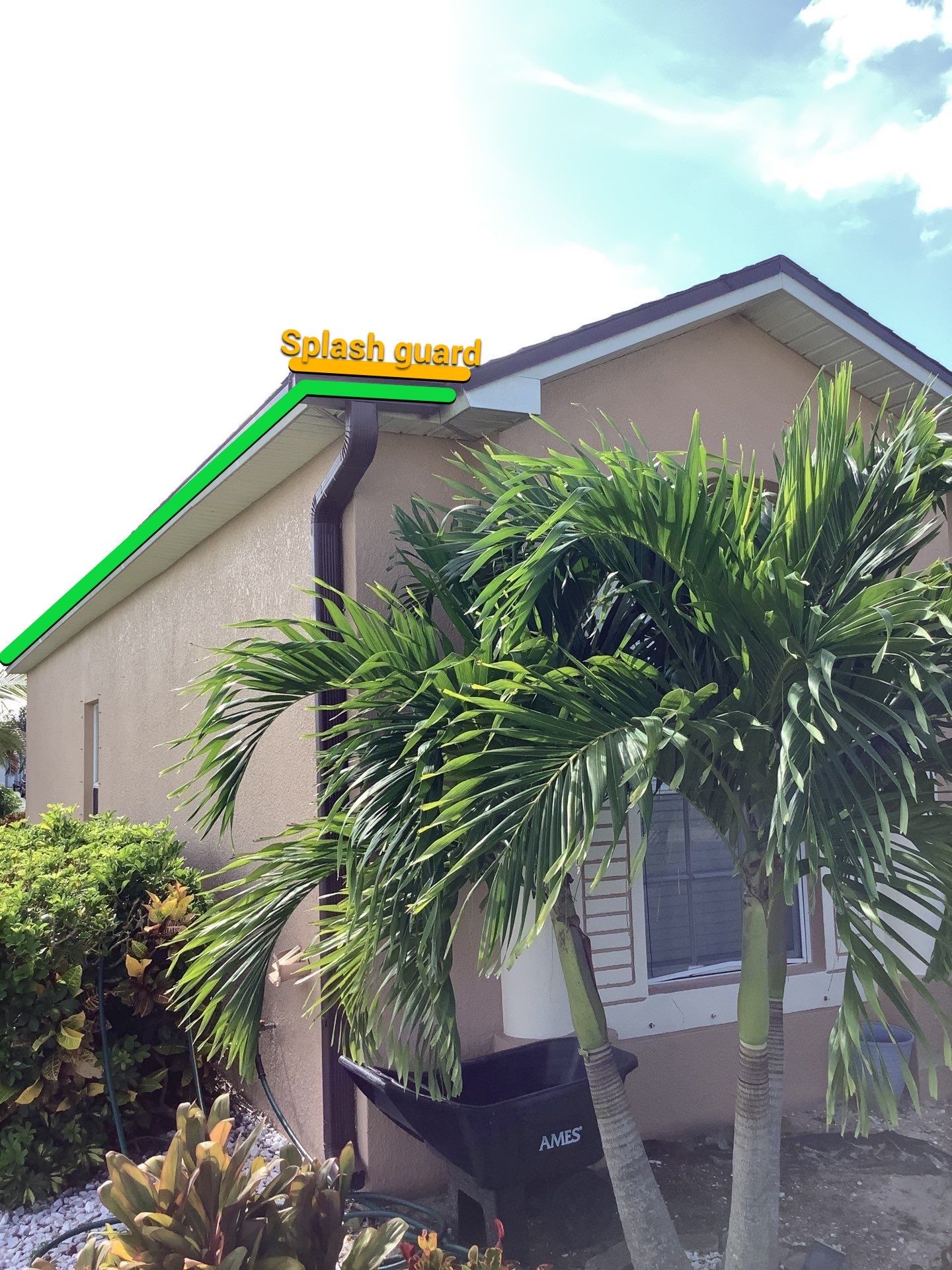 Downspout Installation for Multi-Story Homes in Cape Coral FL by Gutter Professors