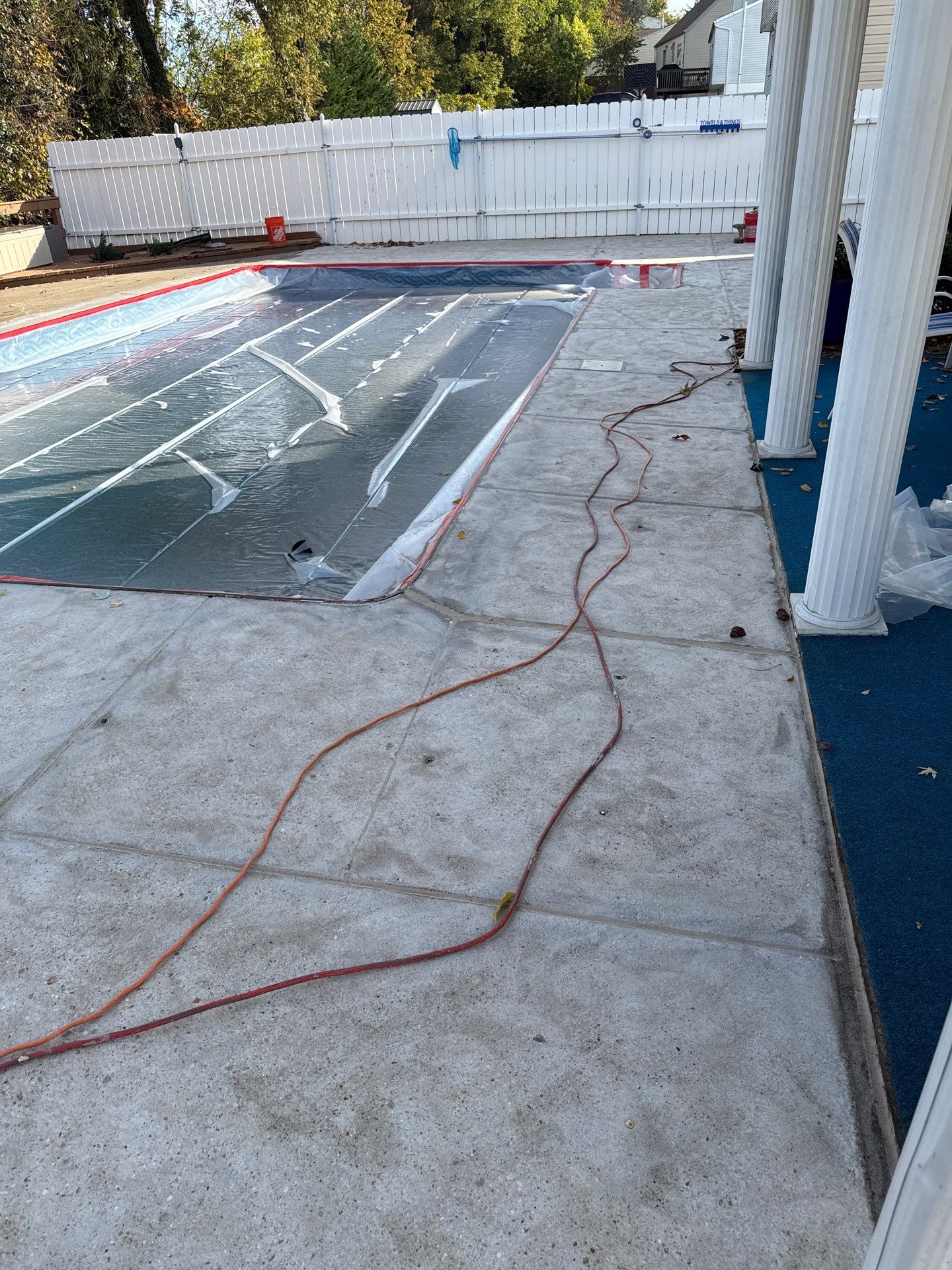 Davenport Pool Deck Project in McKees Rocks by Floors in a Day, Inc