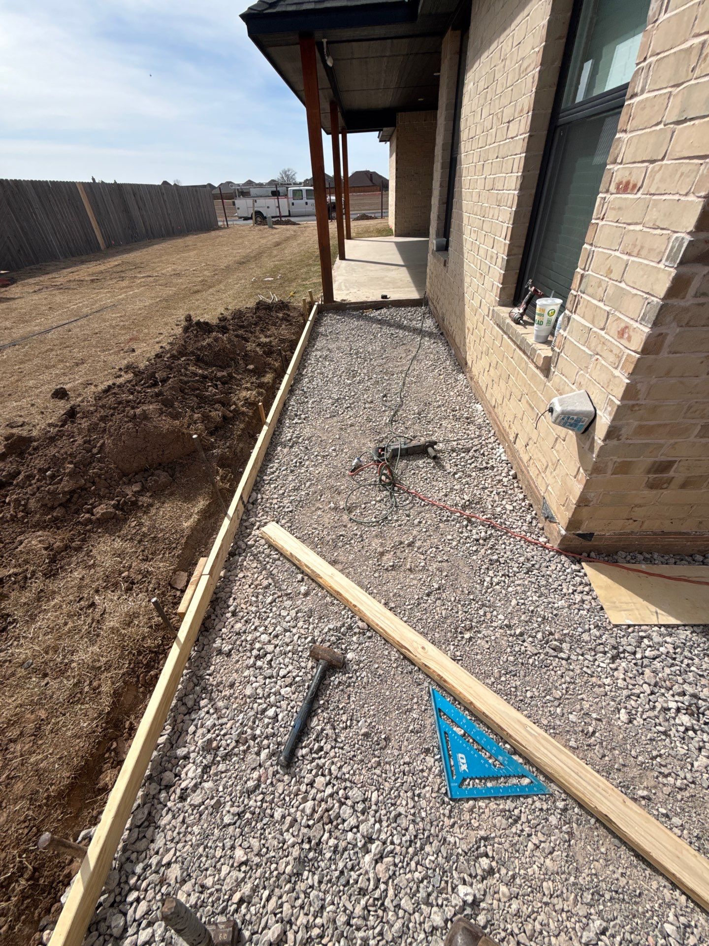Concrete Sidewalk And Footer by Clays Services Inc