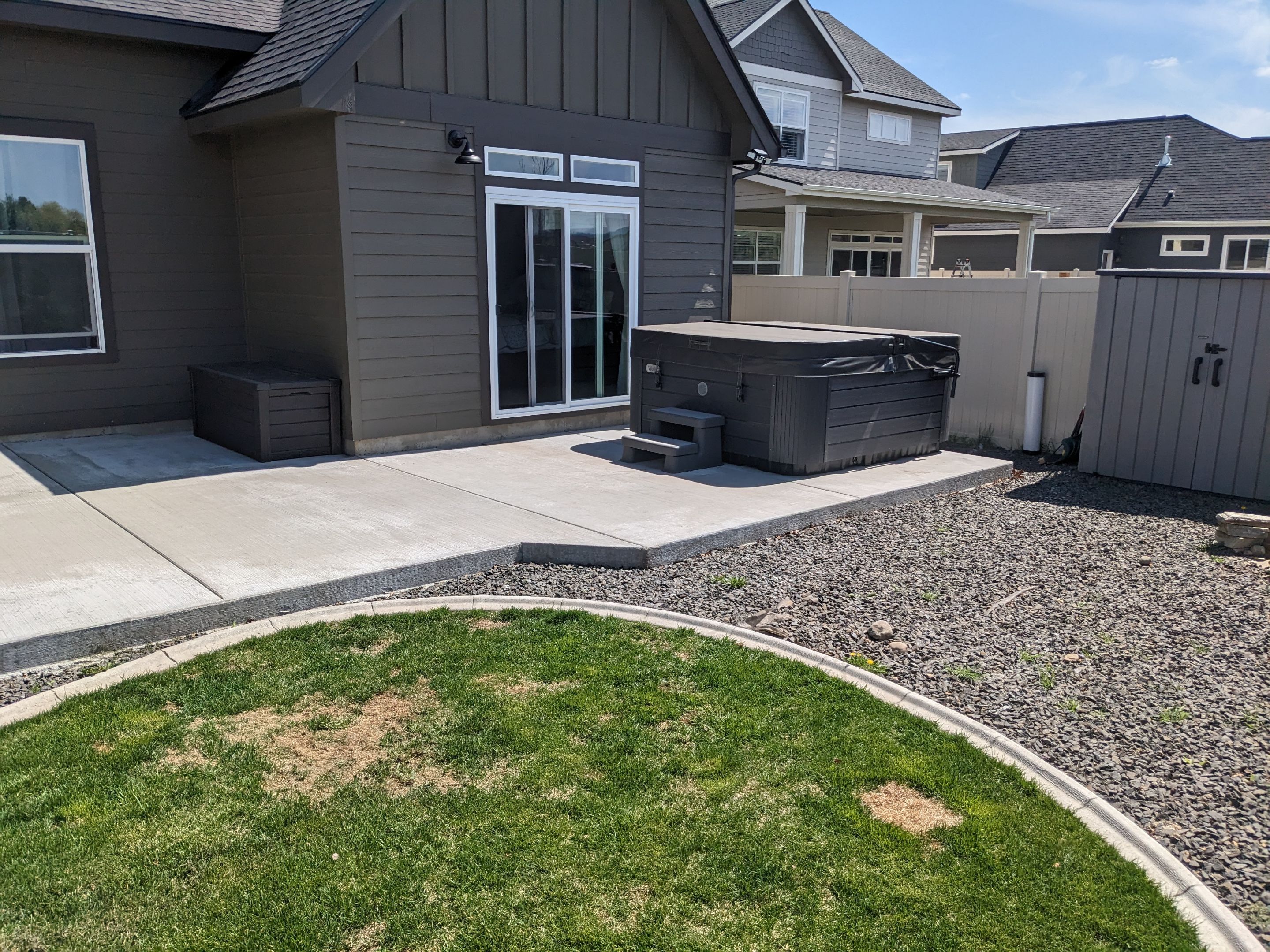 Patio Transformation using Trail Mix 1/8" Chip by Croc Coatings, LLC