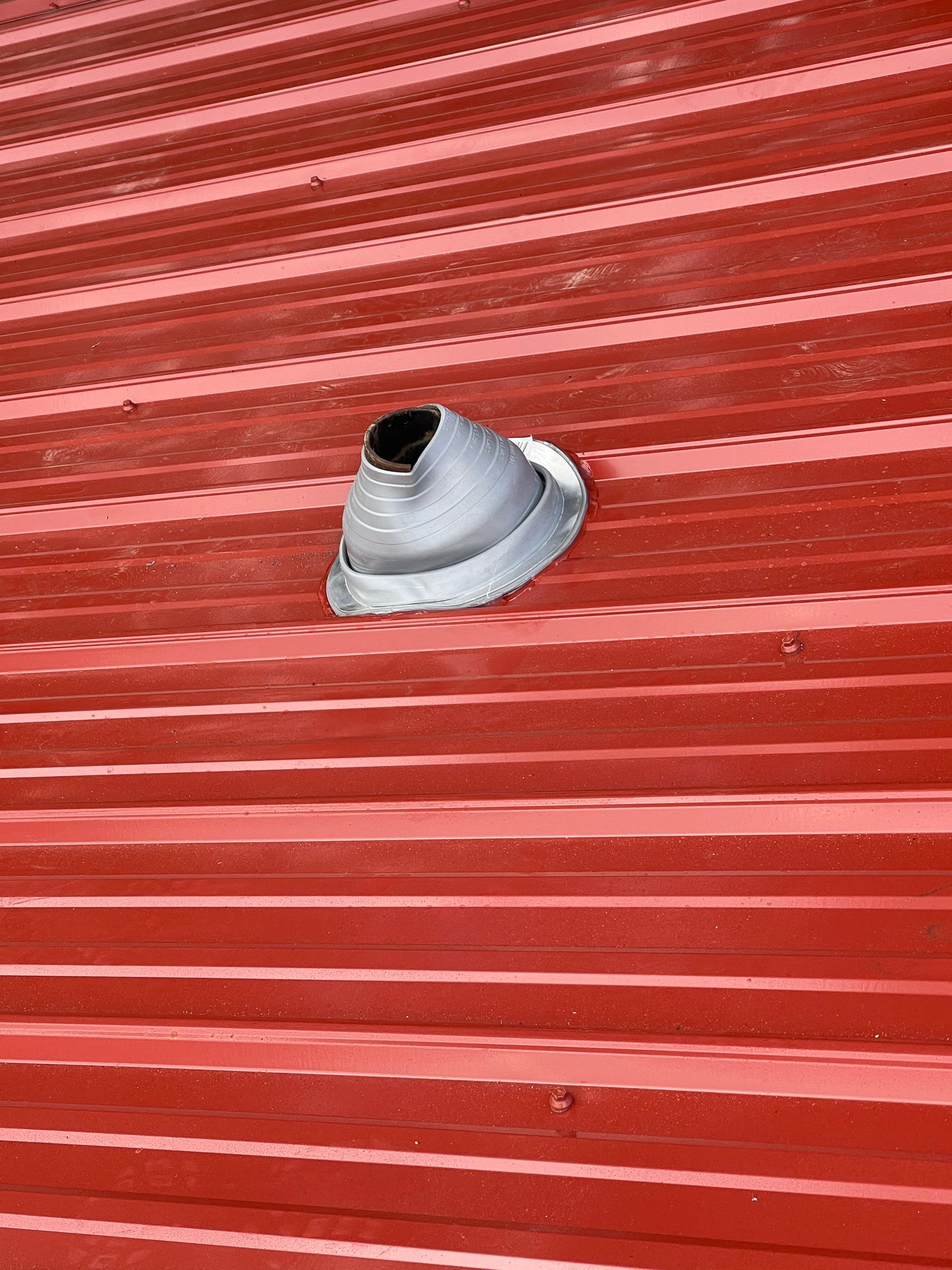 Residential Metal Roof Replacement using Reed's Metals: 26 GA. Colored Residential Metal Panels (Barn Red) by Hostetler Roofing