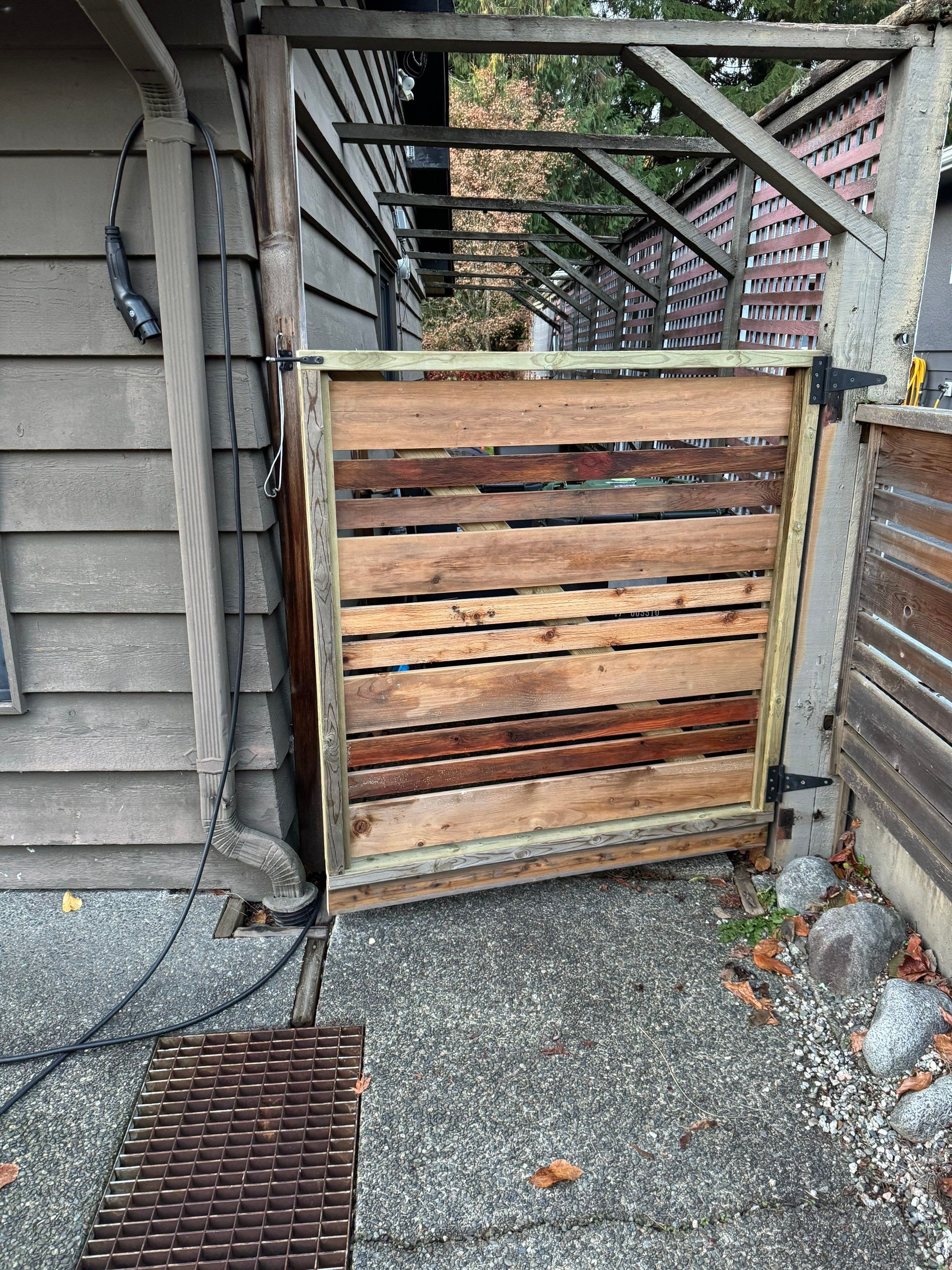 New Wooden Gate by YVR Construction Group