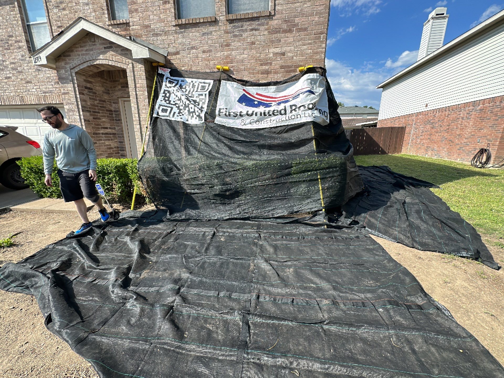 Full Roof Replacement, Chimney Rebuild and Interior Damage Replacement by First United Roofing & Construction