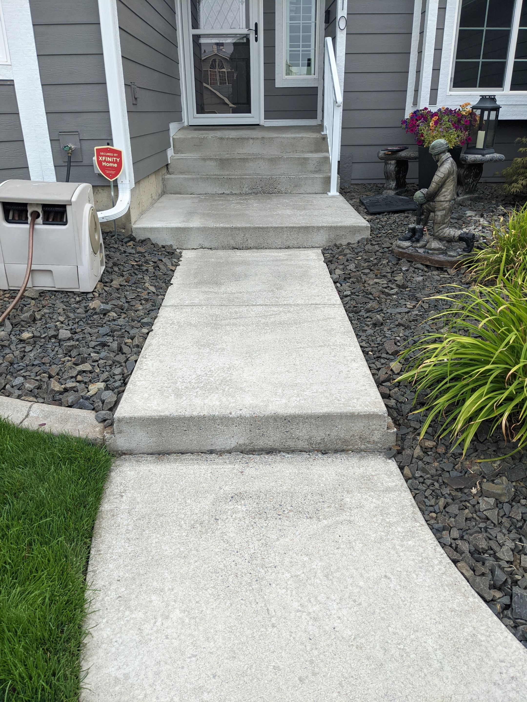 Pool Deck Transformation using Slate Stone by Croc Coatings, LLC