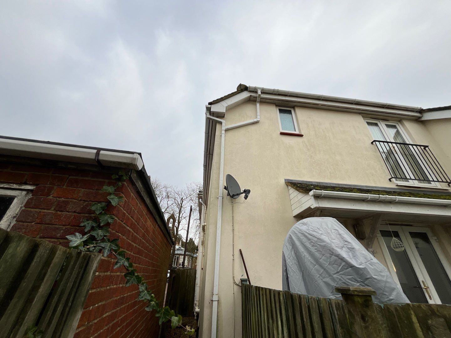 Commercial Roof Clean -Block Of Flats using Honda 15lpm Low Pressure Washing Machine by Ges Exterior Cleaning ltd