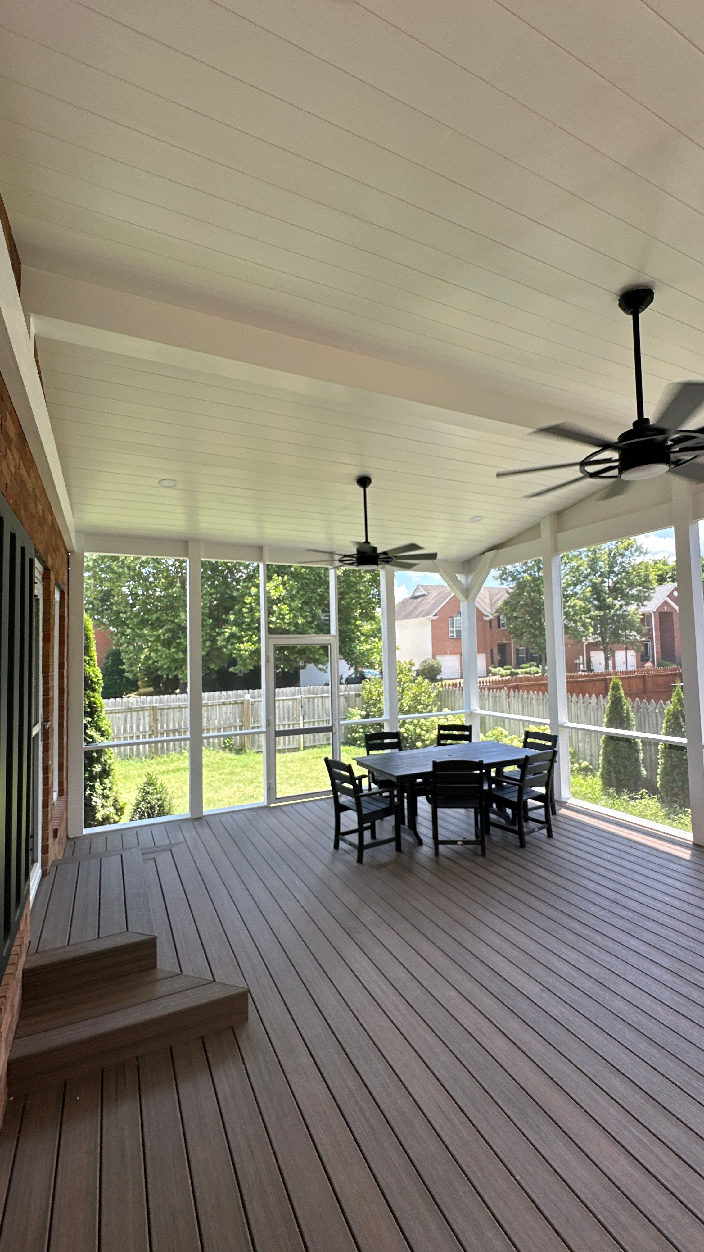 Screened In Porch Build in Franklin by Music City Improvements