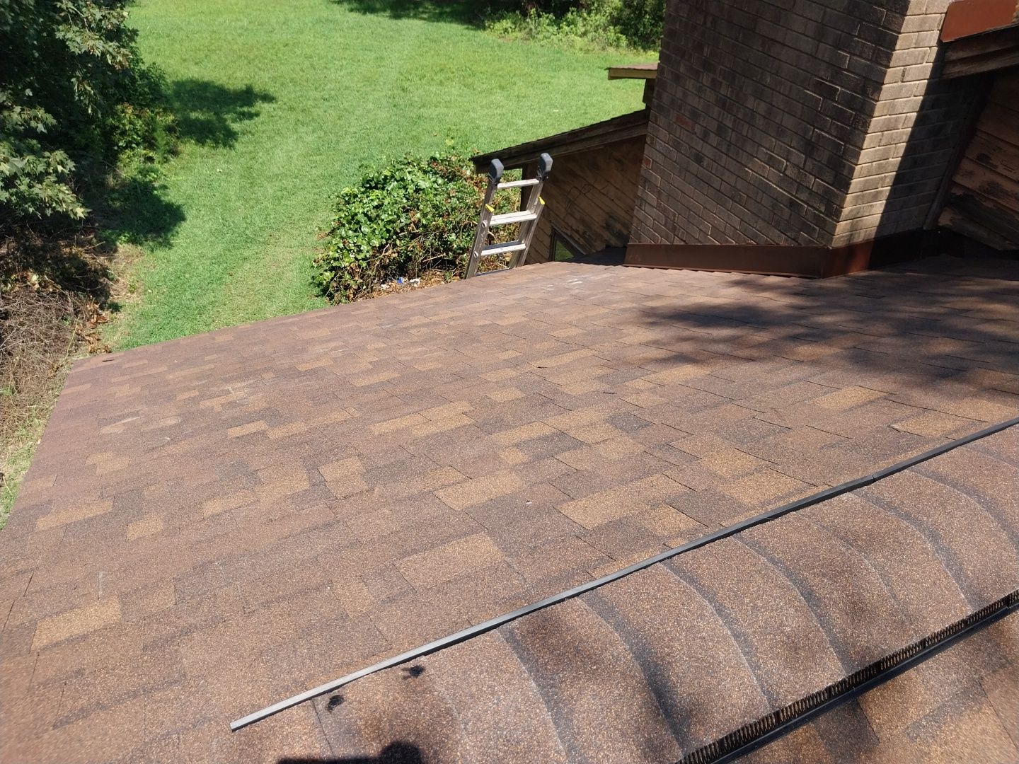 Syler roofing job by BROCK BUILDERS 