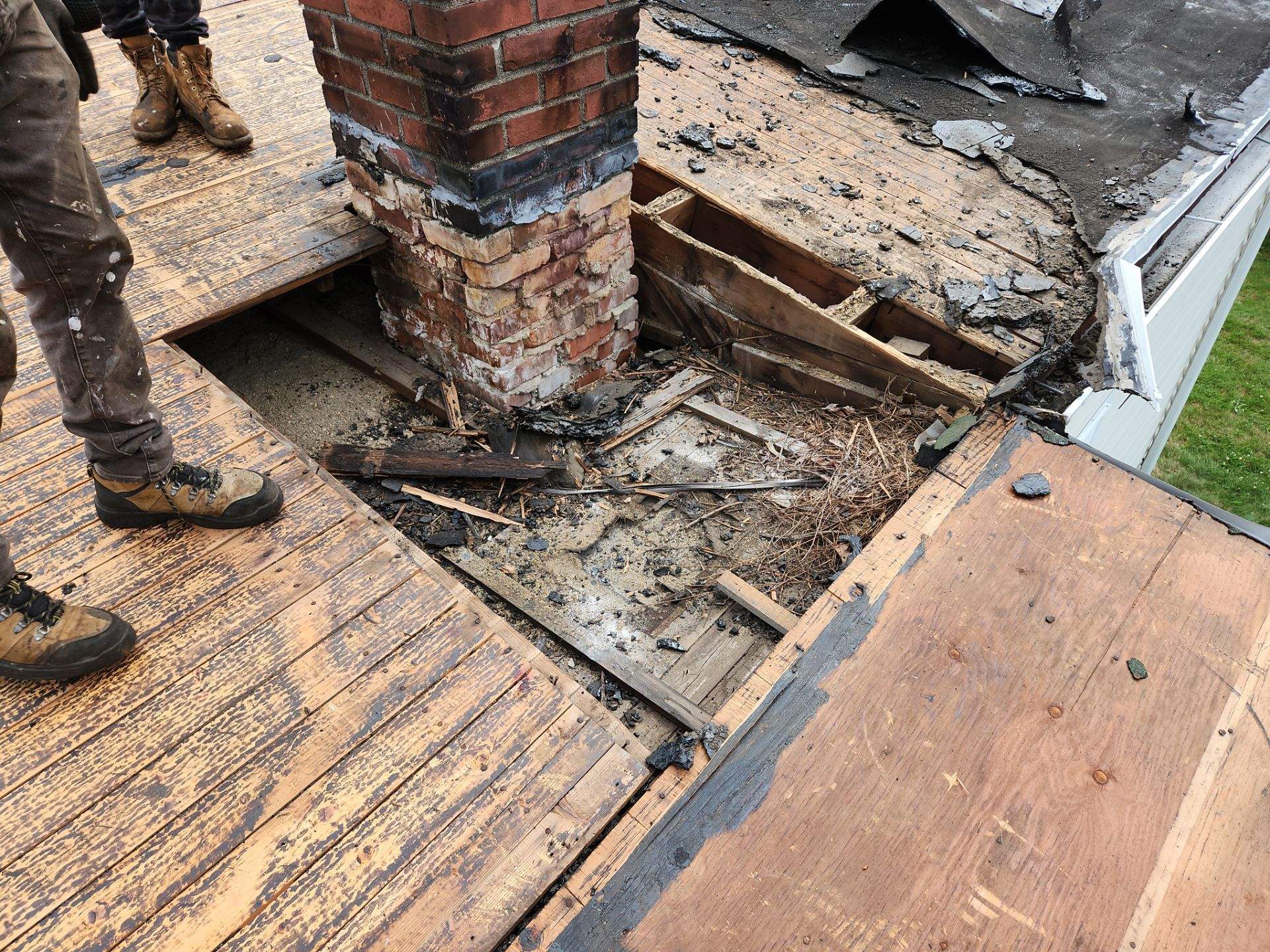 Residential Roofing Installation using Owens Corning TruDefinition Duration AR - Estate Gray by A Plus Exterior