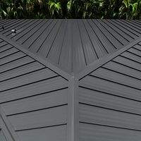 .032 Aluminum 1.5" Mechanical Seam Matte Black  by Total Roofing System The Metal Roof Experts