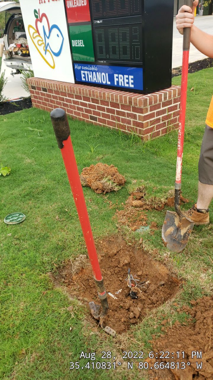 Harris Teeter Fuel Station Project Concord NC - (Commercial) by Carolina-Metro Landscape, Inc