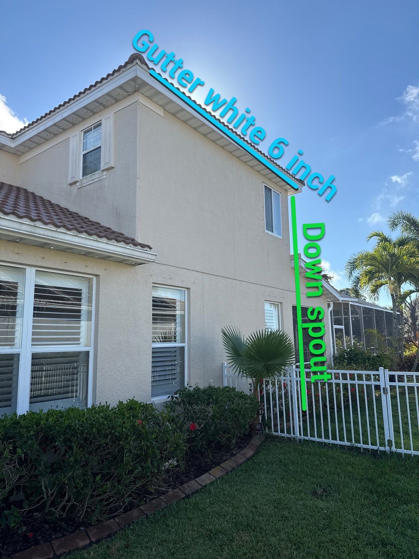 6 Inch Seamless Gutters using White Seamless Gutters in Sarasota FL by Gutter Professors